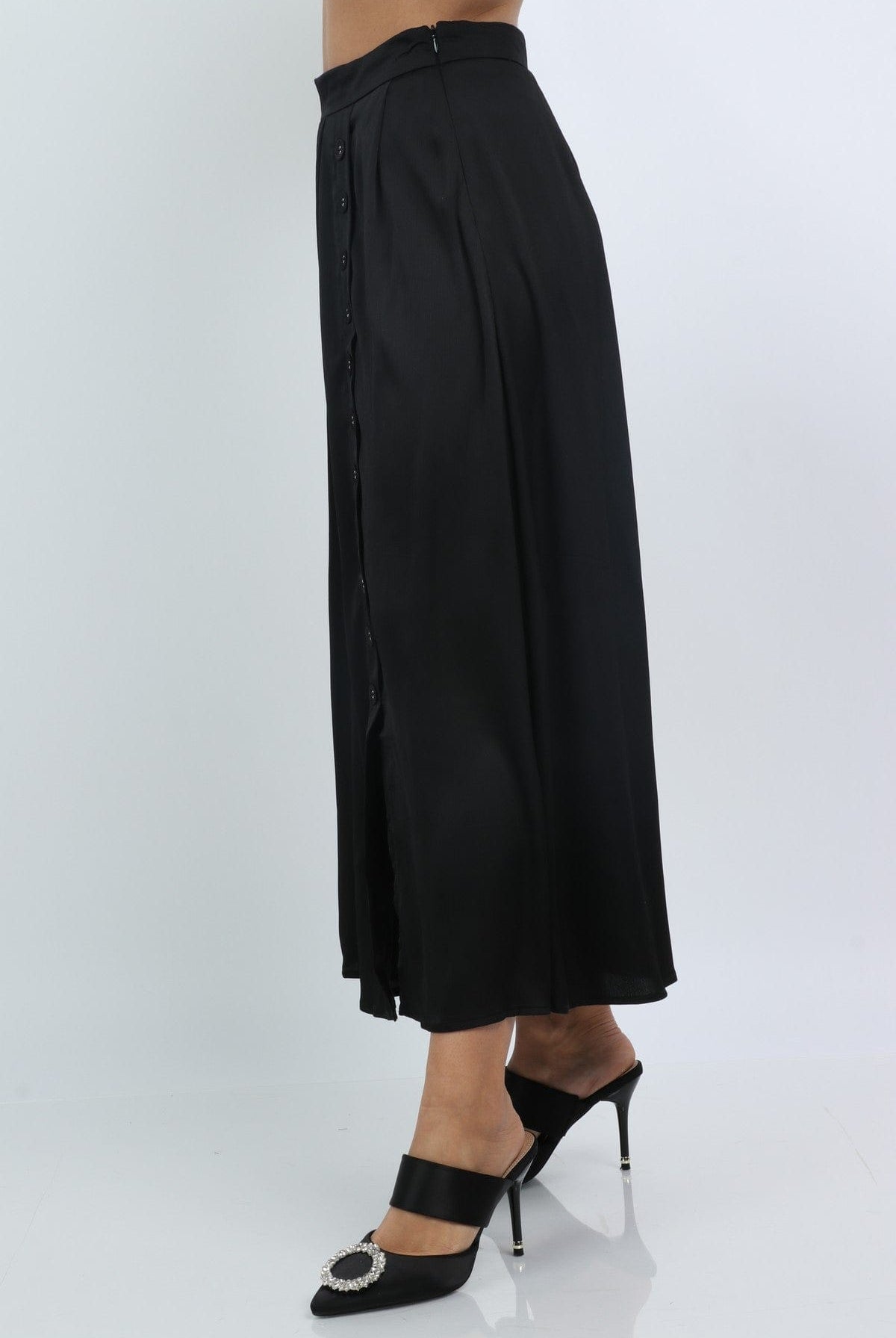 نتشي تنورة طويلة نسائية بخصر عالي