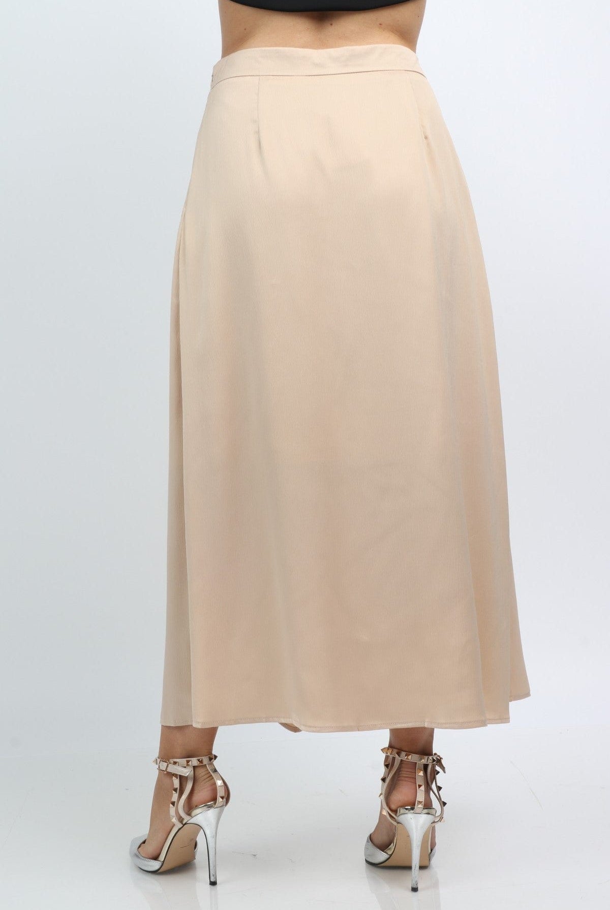 نتشي تنورة طويلة نسائية بخصر عالي