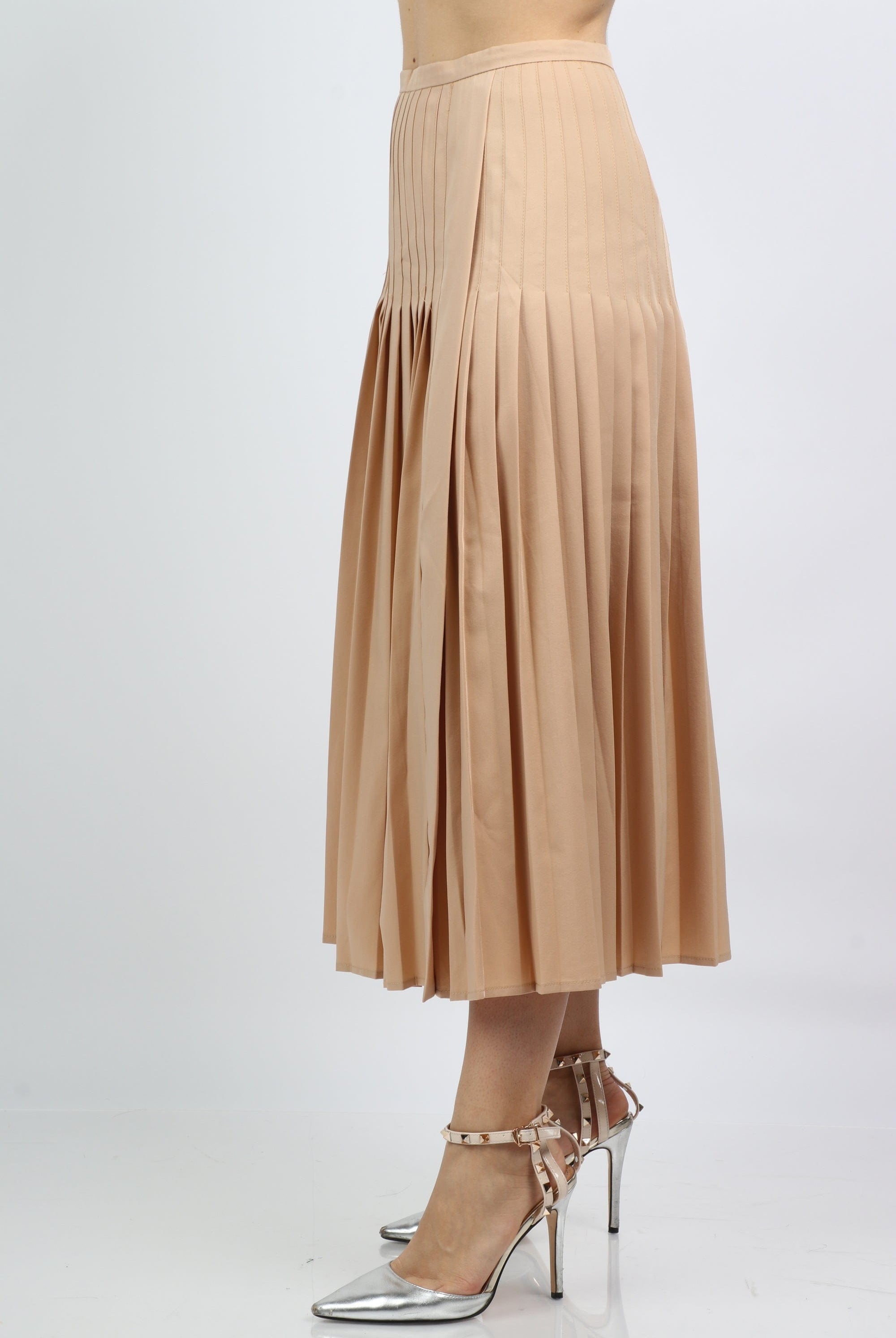 نتشي تنورة ميدي رسمية بليسيه