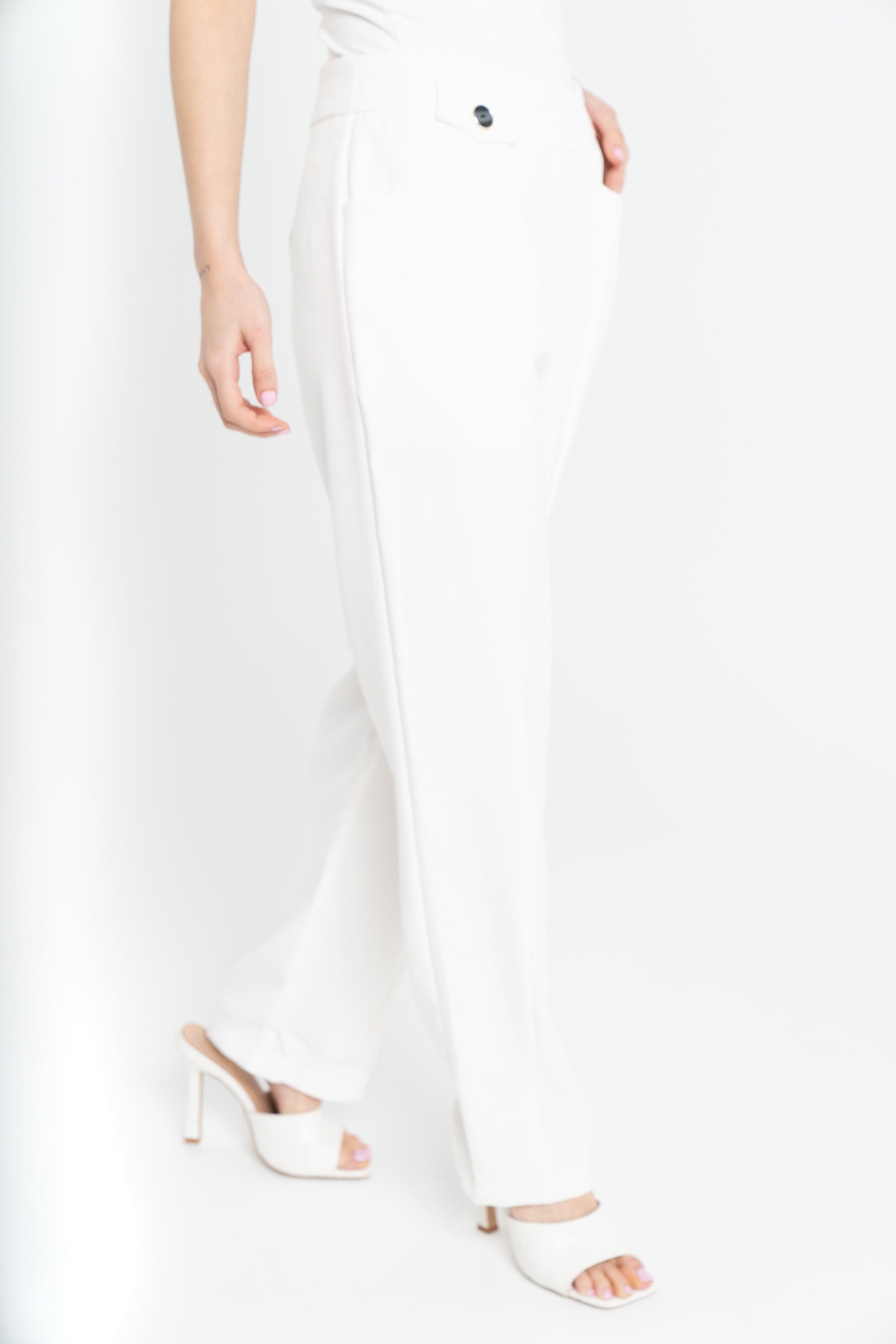 نتشي بنطلون سادة طويل كلاسيك حريمي