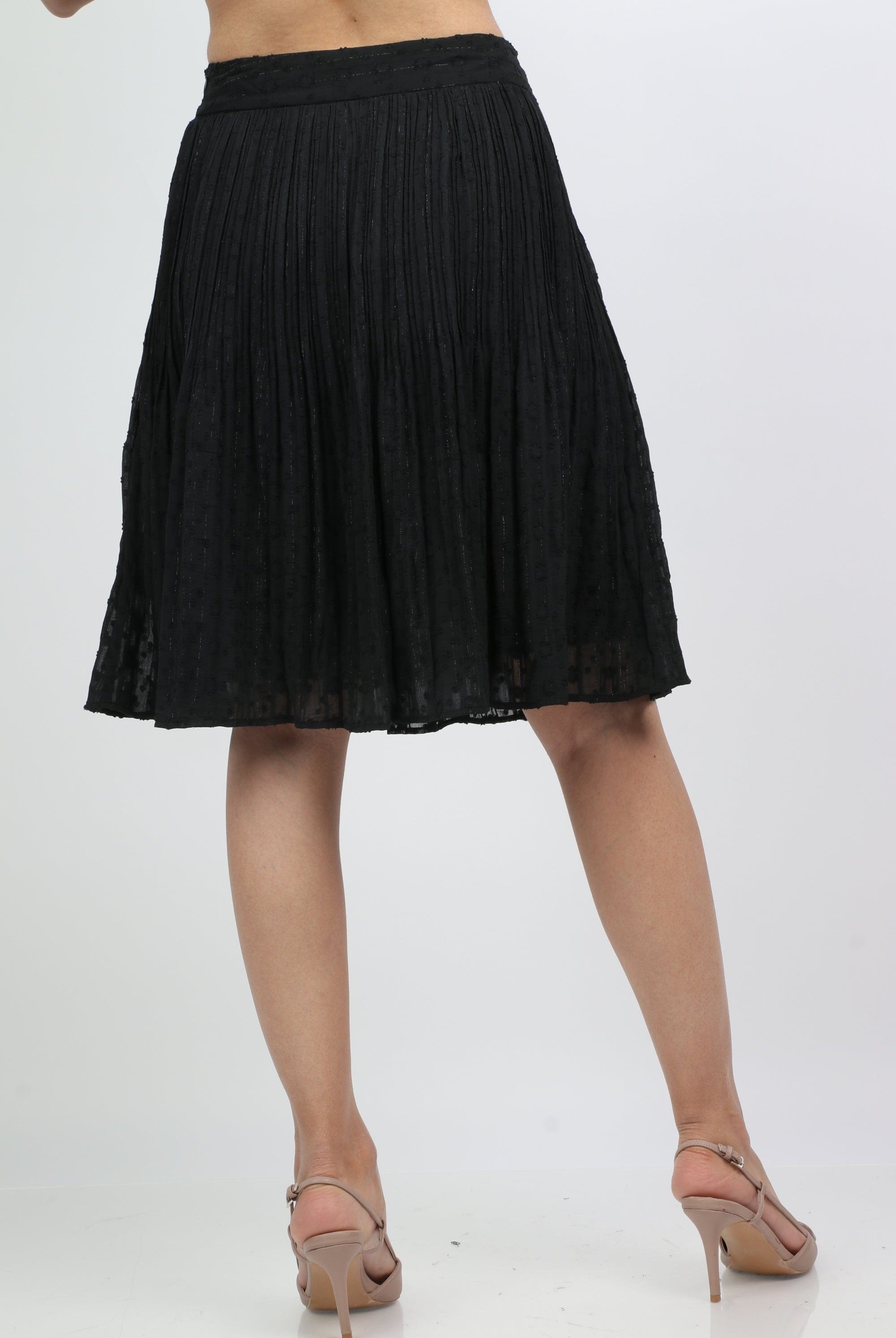 ميكا تنورة بليسيه قصيرة مخصرة شيفون نسائي