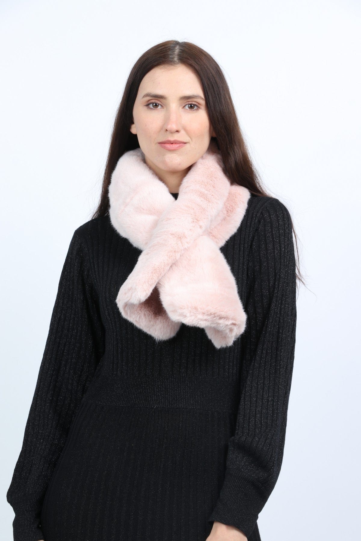 ميكا وشاح صغير فرو نسائي