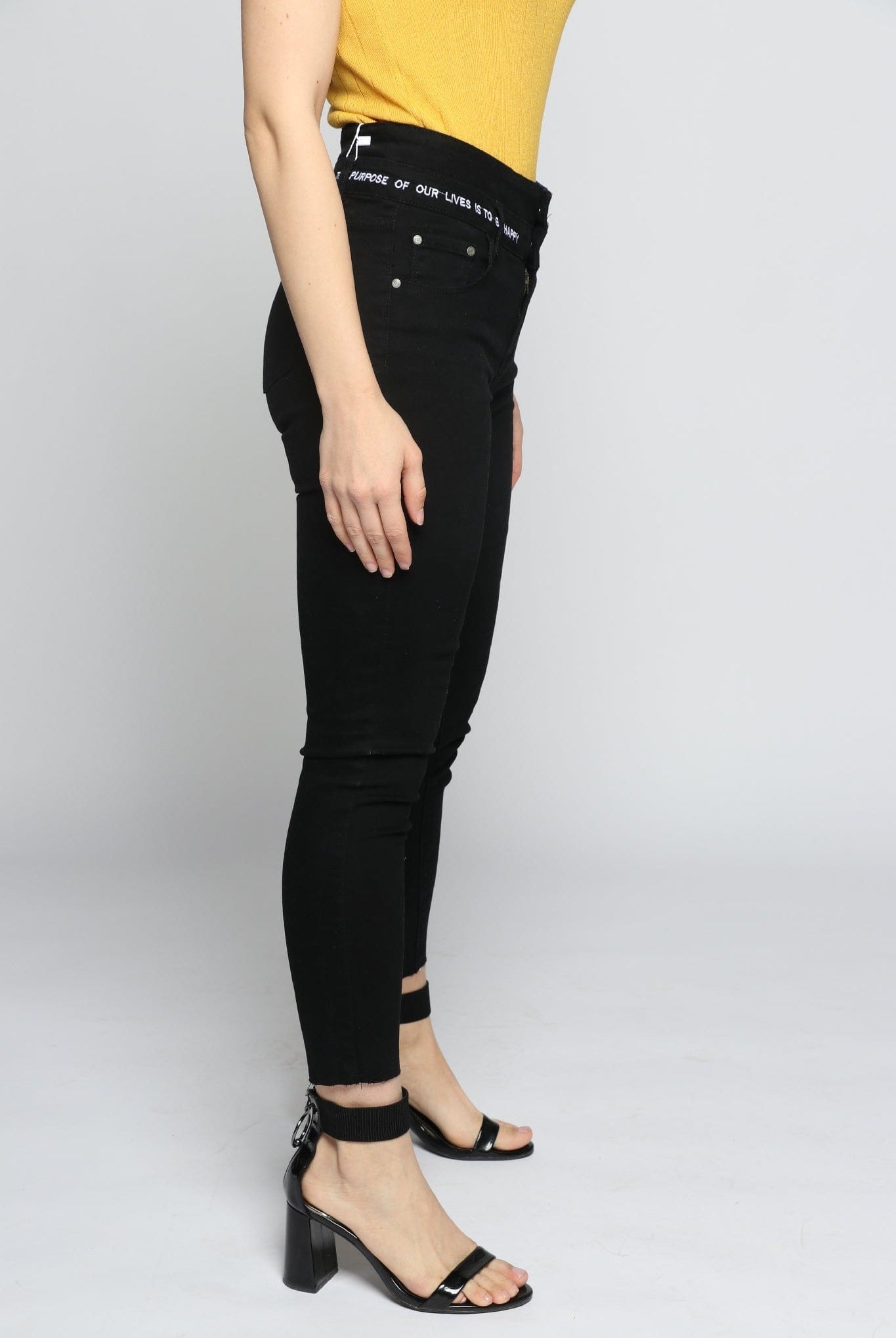 ميكا بنطلون سكيني طويل خصر مرتفع نسائي