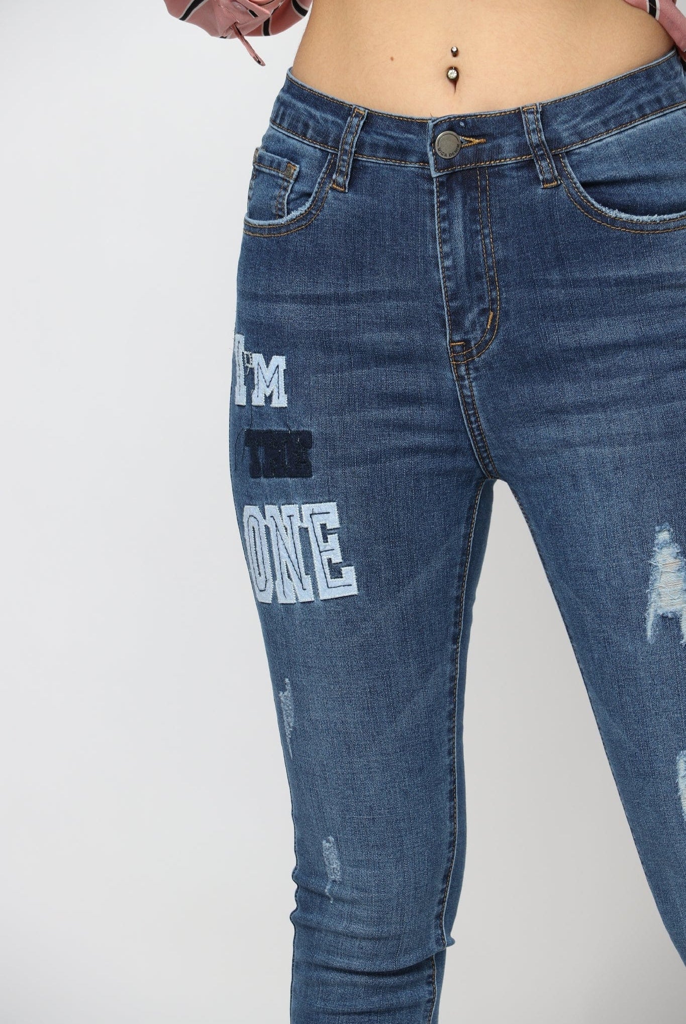 ميكا بنطلون سكيني مقطع طويل نسائي