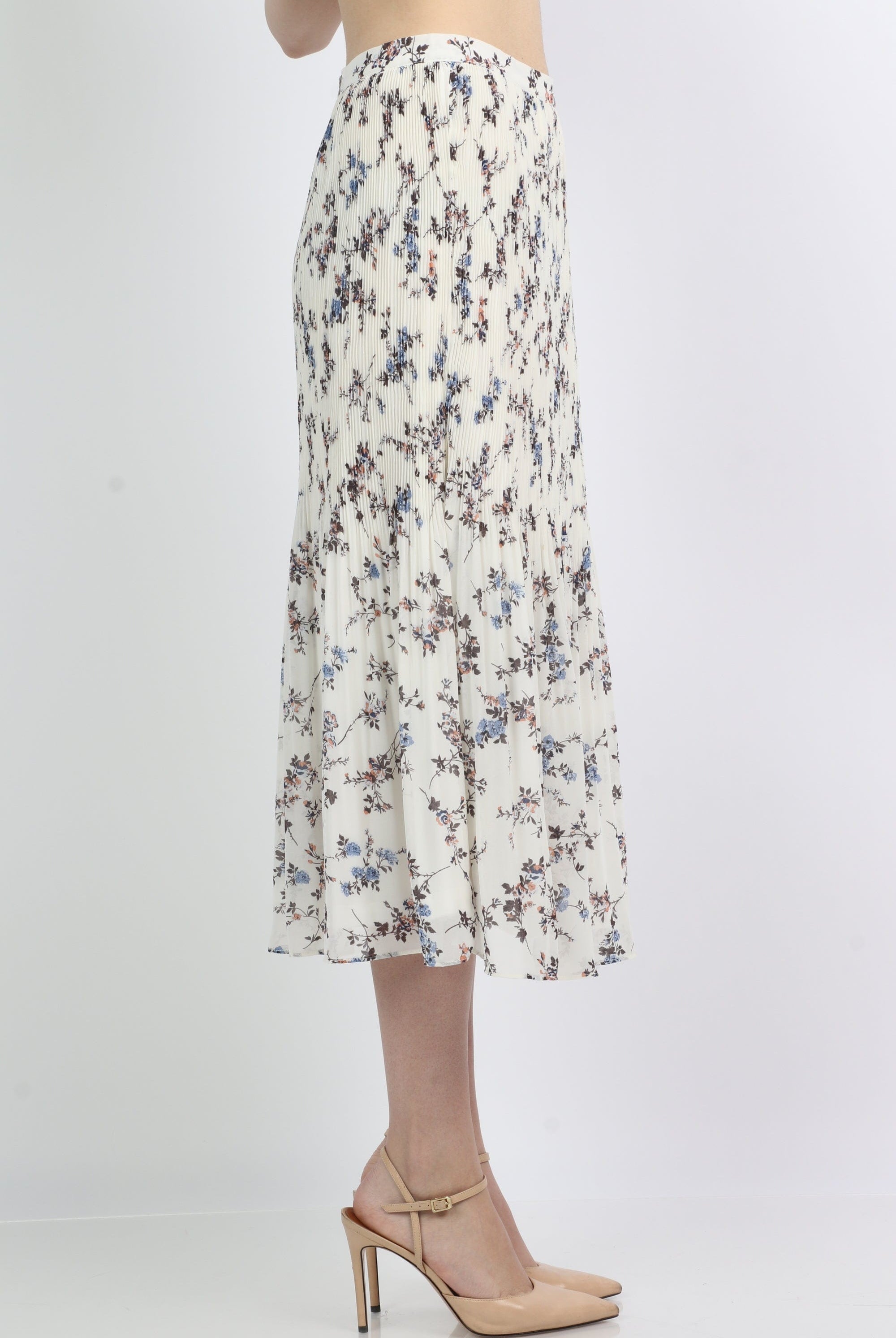 ميكا تنورة ميدي مشجرة بليسية