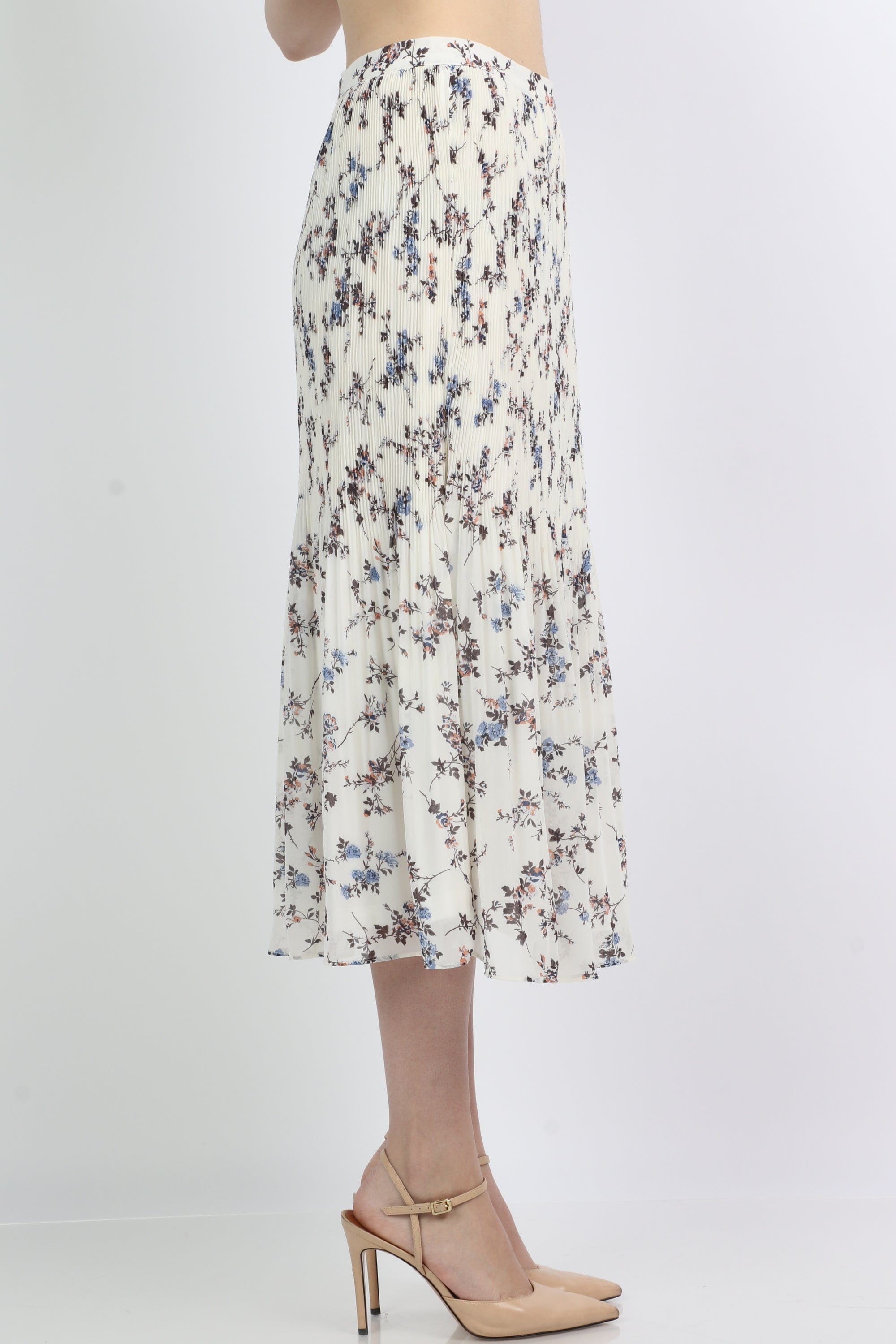 ميكا تنورة ميدي مشجرة بليسية