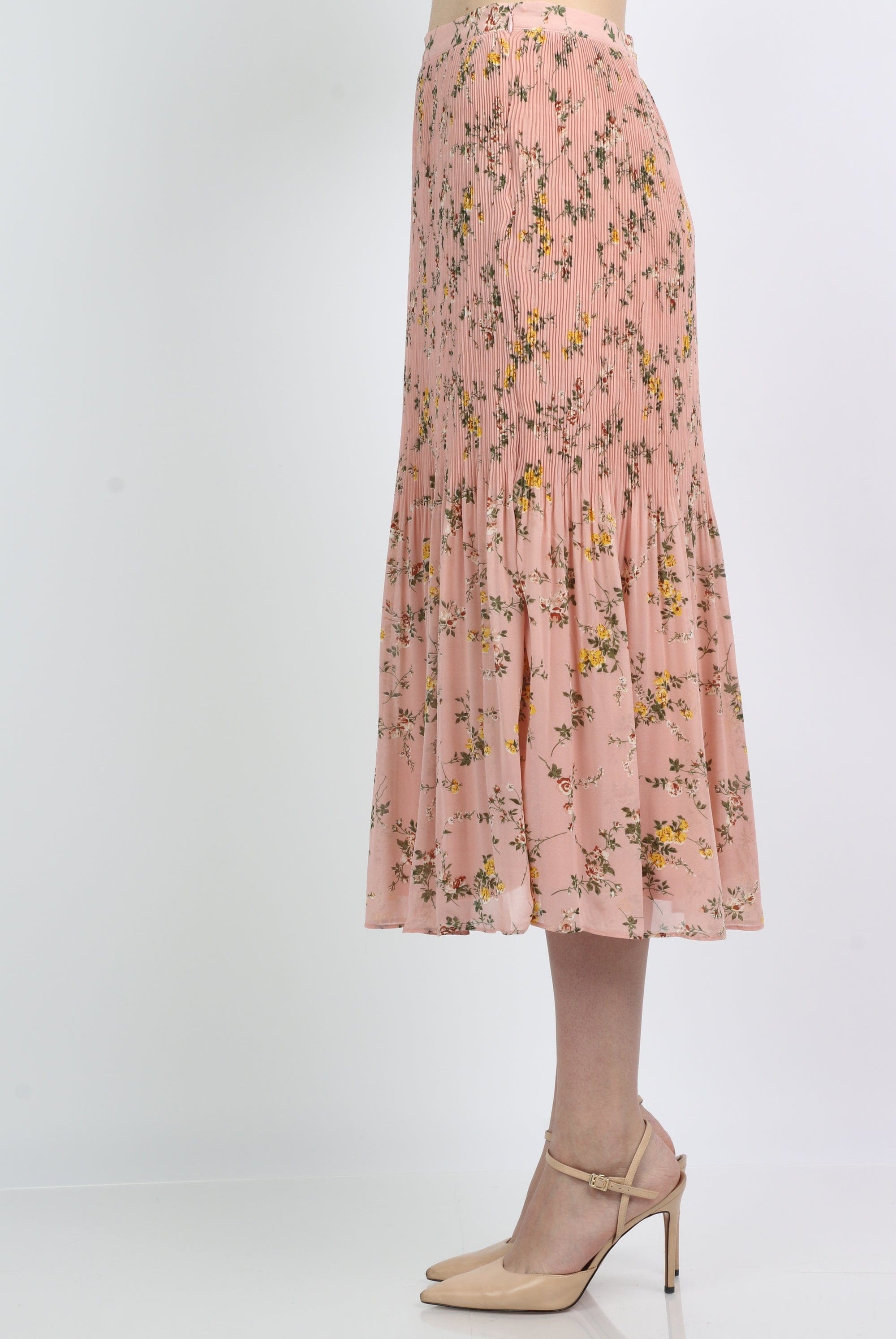 ميكا تنورة ميدي مشجرة بليسية