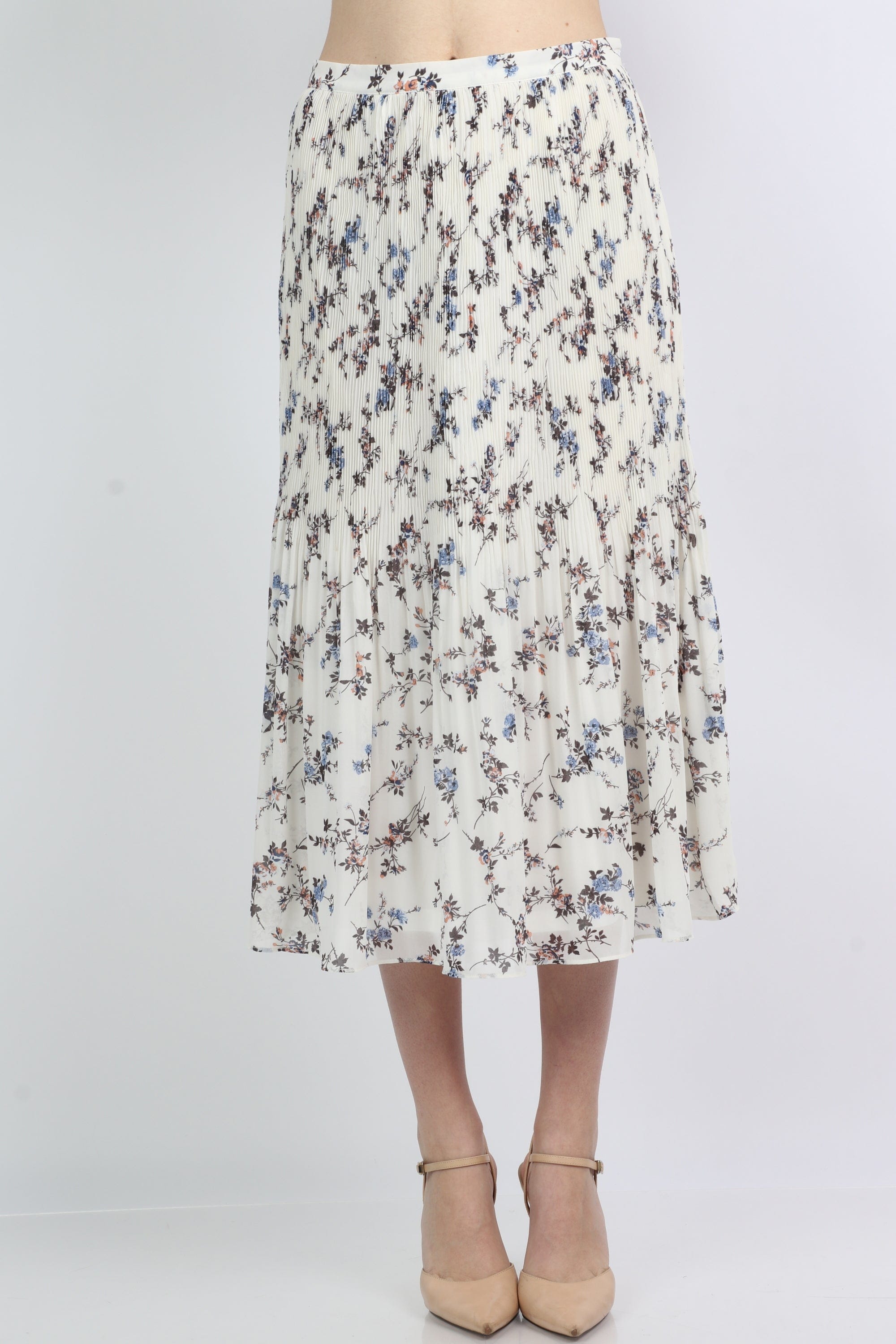 ميكا تنورة ميدي مشجرة بليسية