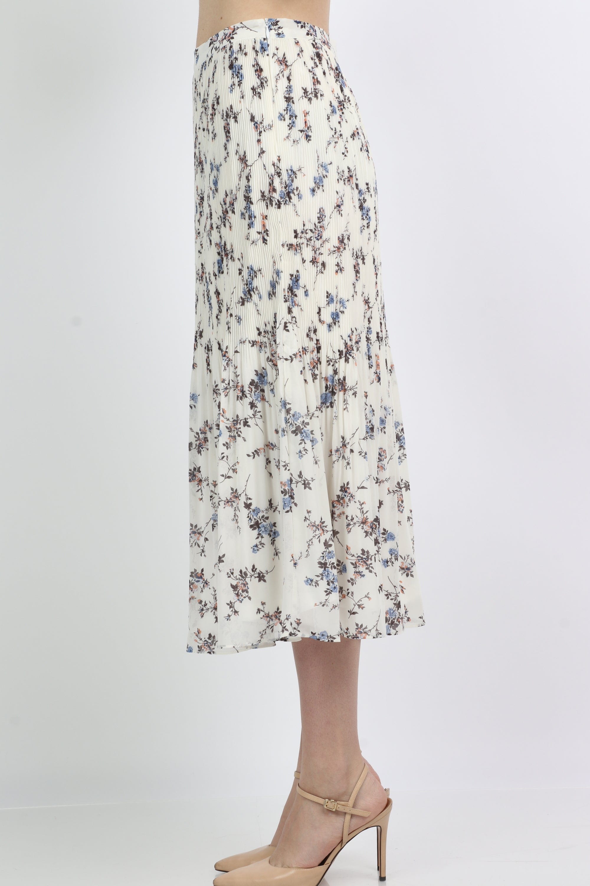 ميكا تنورة ميدي مشجرة بليسية