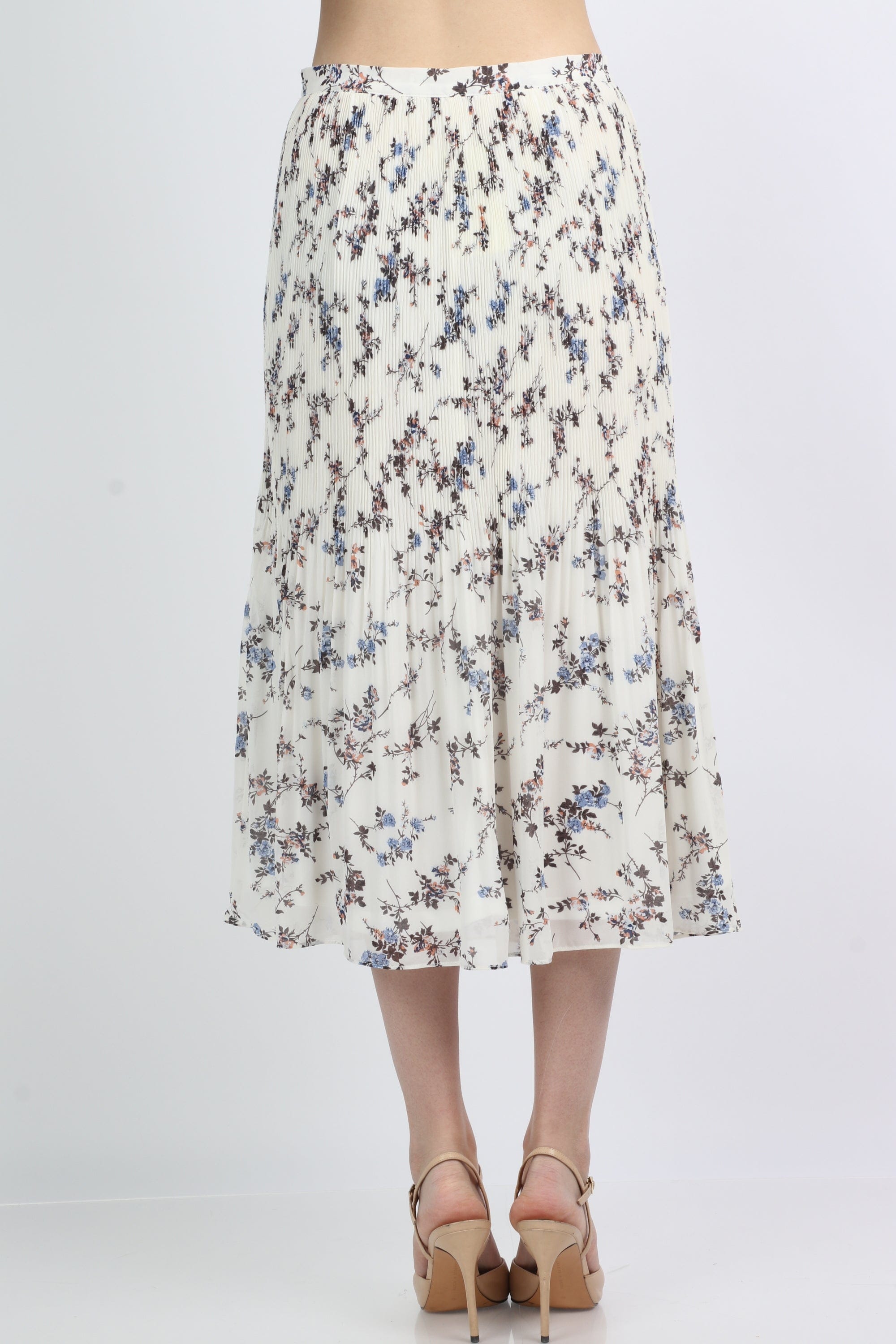 ميكا تنورة ميدي مشجرة بليسية