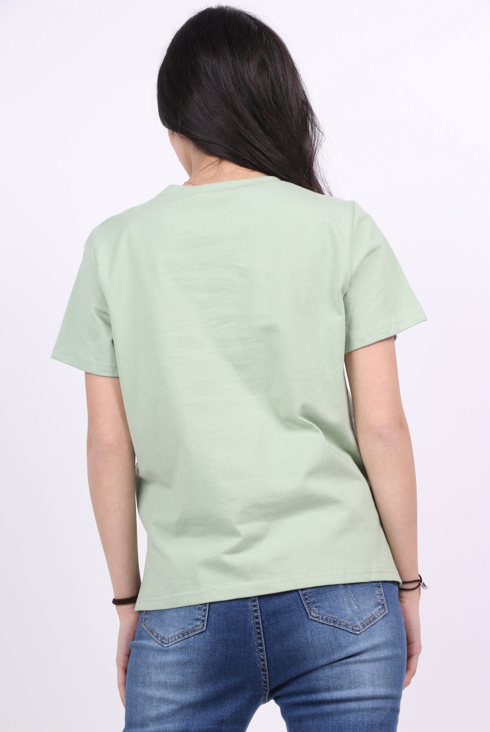 ميكا بلوزة قطن كم قصير نسائي