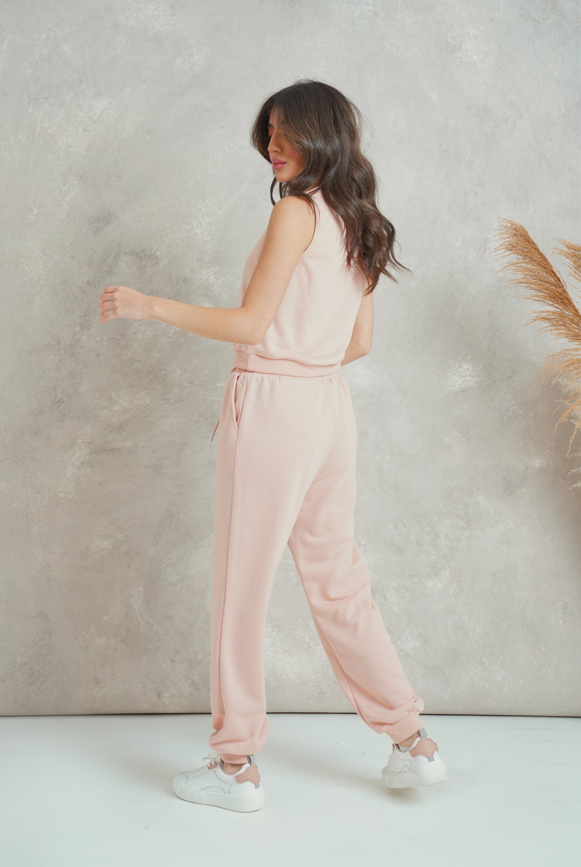 ميكا بلوزة قصيرة سادة كت برقبة دائرية نسائي