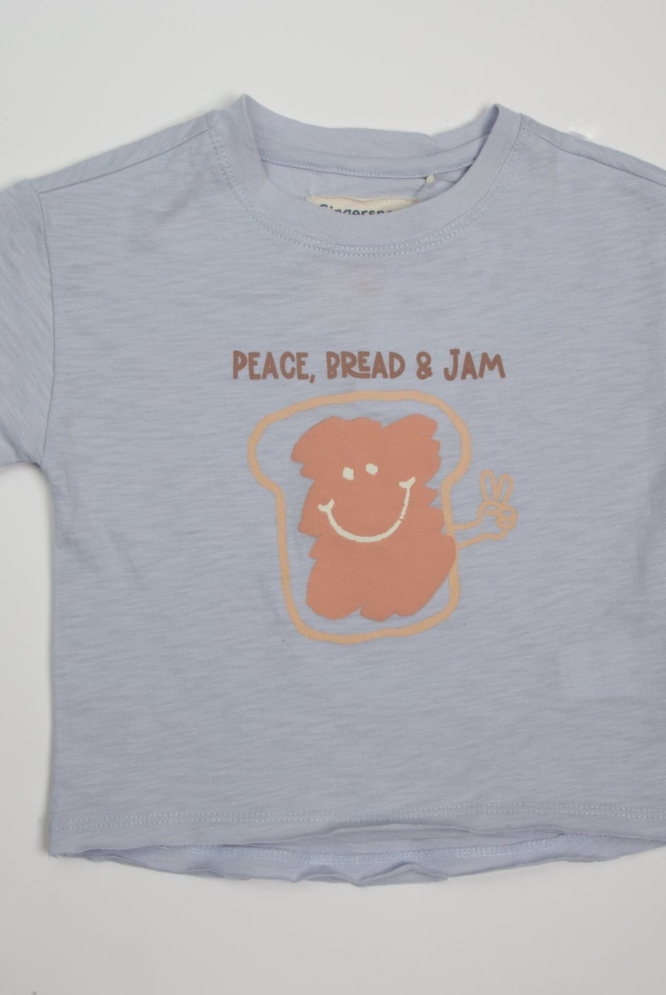 جينجرسنابس تي شيرت أولاد رضع بطبعة مربى أزرق