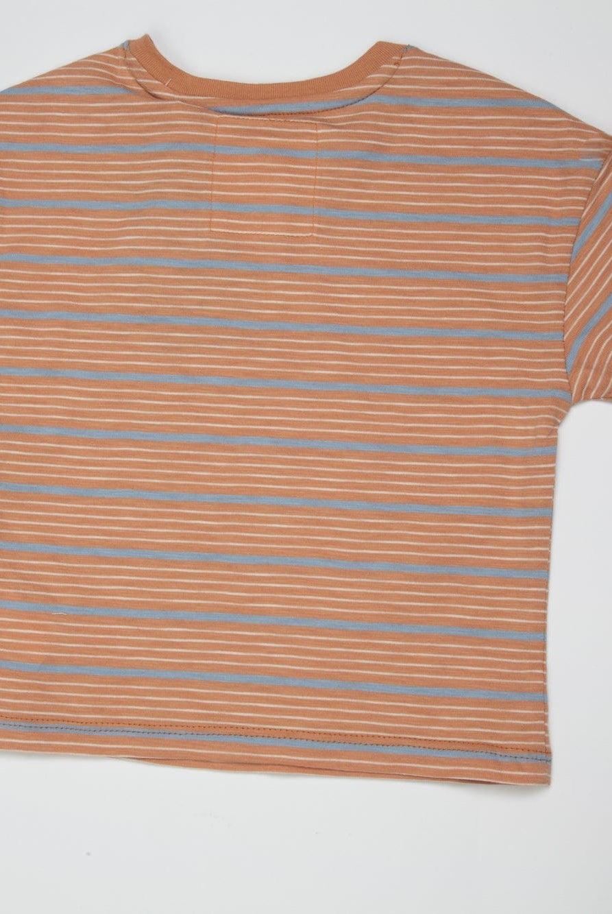 جينجرسنابس تي شيرت ولادي بخطوط عريضة رفيعة متعدد الألوان