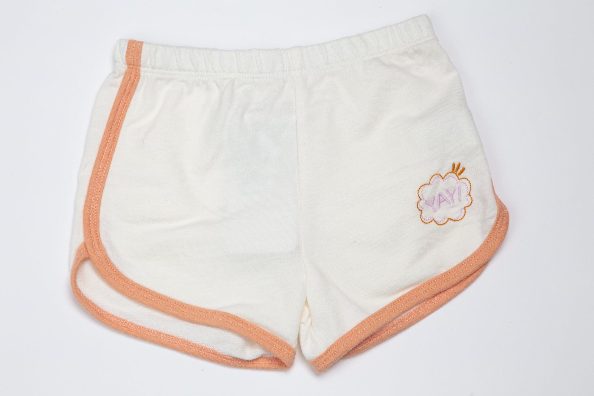 جينجرسنابس شورت بيبي بنات مزين بحواف أبيض