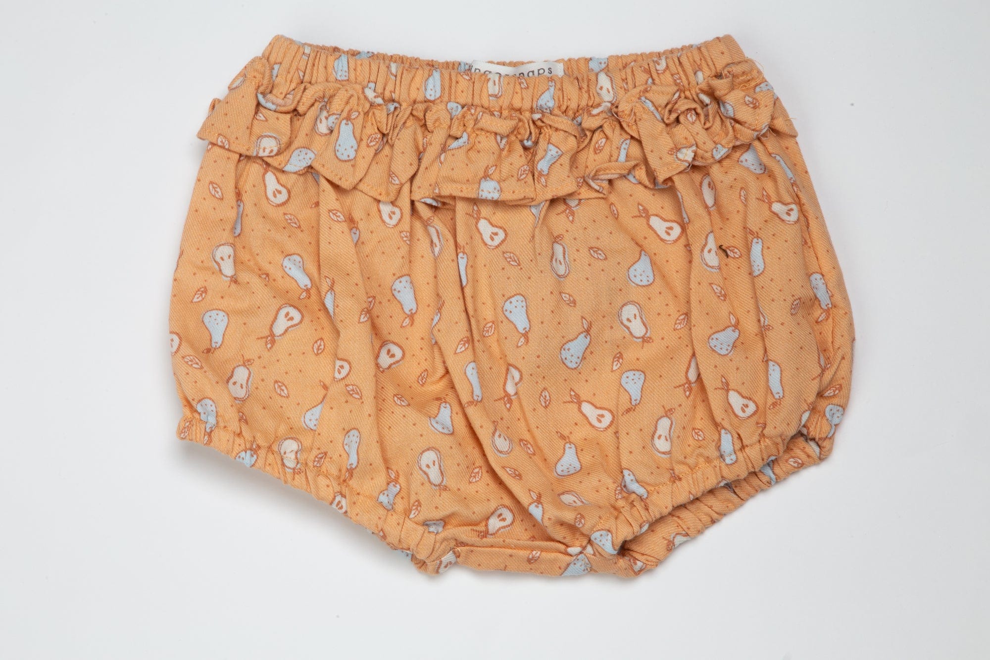 جينجرسنابس شورت رضع بناتي بنمط كمثرى البرتقالي