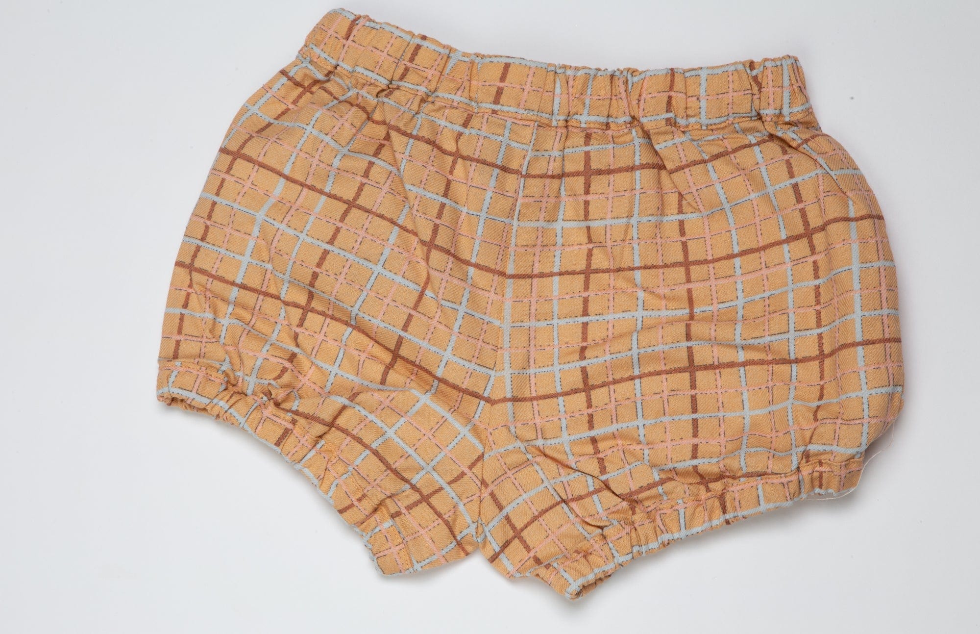 جينجرسنابس شورت رضع بناتي بطبعة كاروهات متعدد الألوان