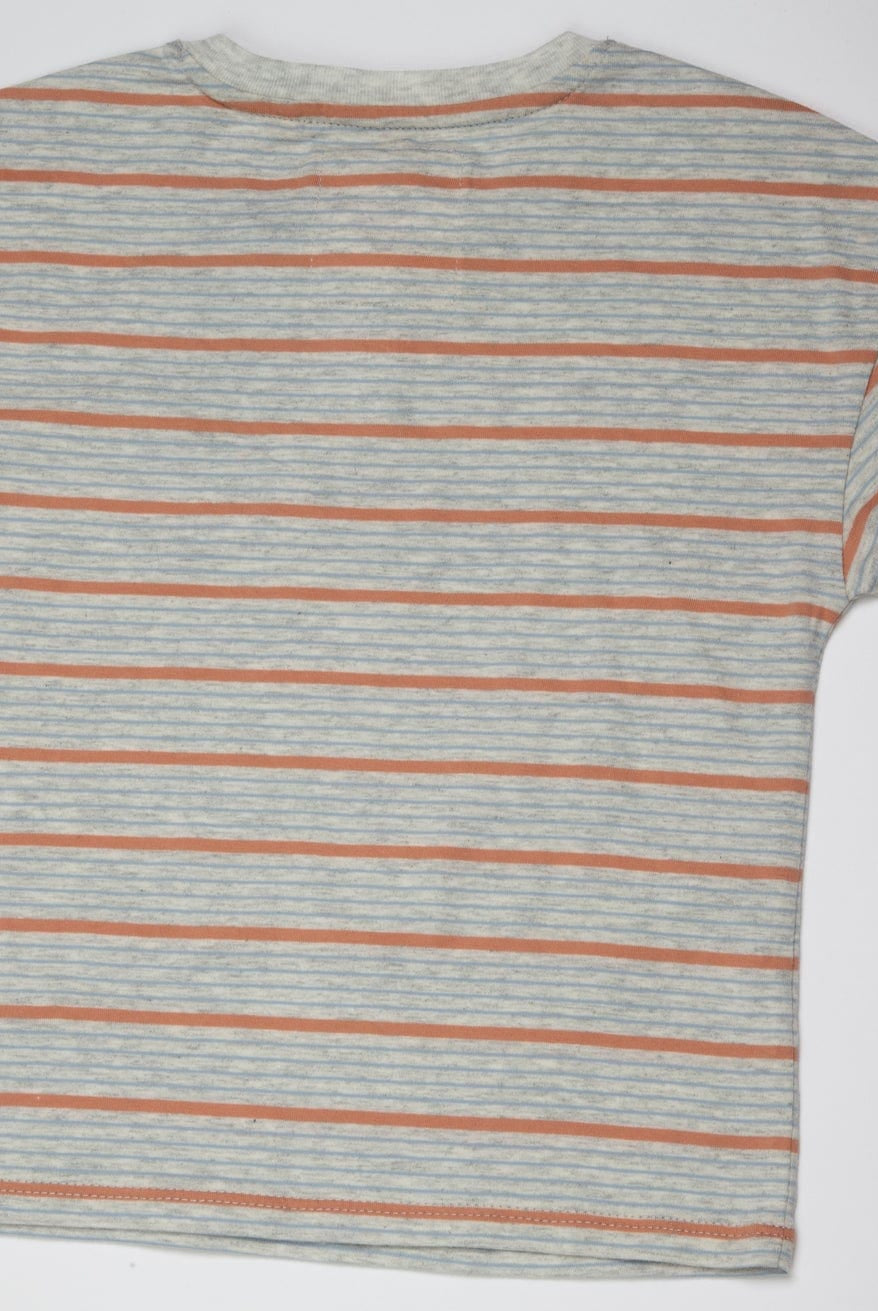 جينجرسنابس تي شيرت ولادي مخطط بالعرض متعدد الألوان