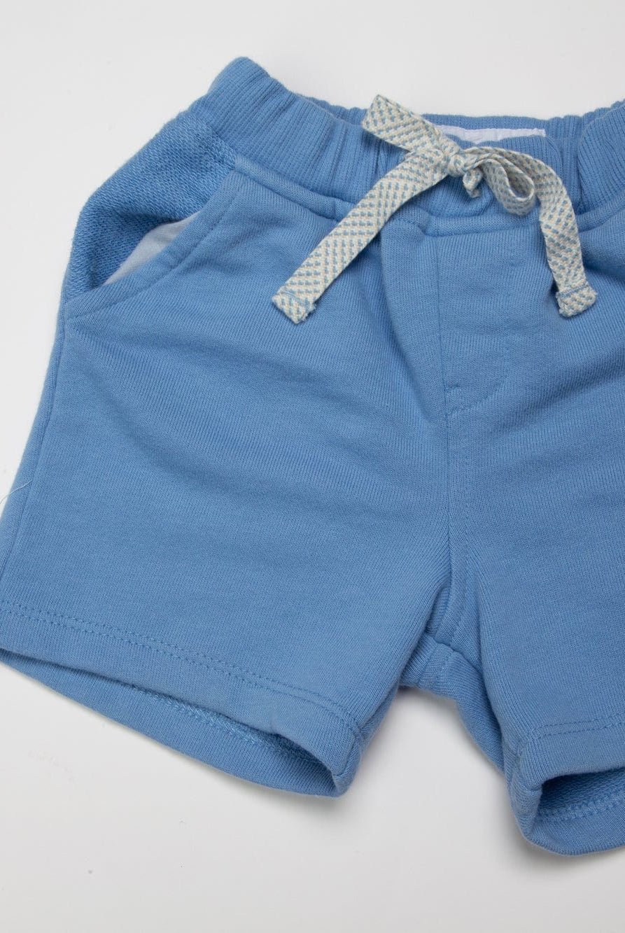 جينجرسنابس شورت رضع ولادي قماشي سادة أحمر غامق