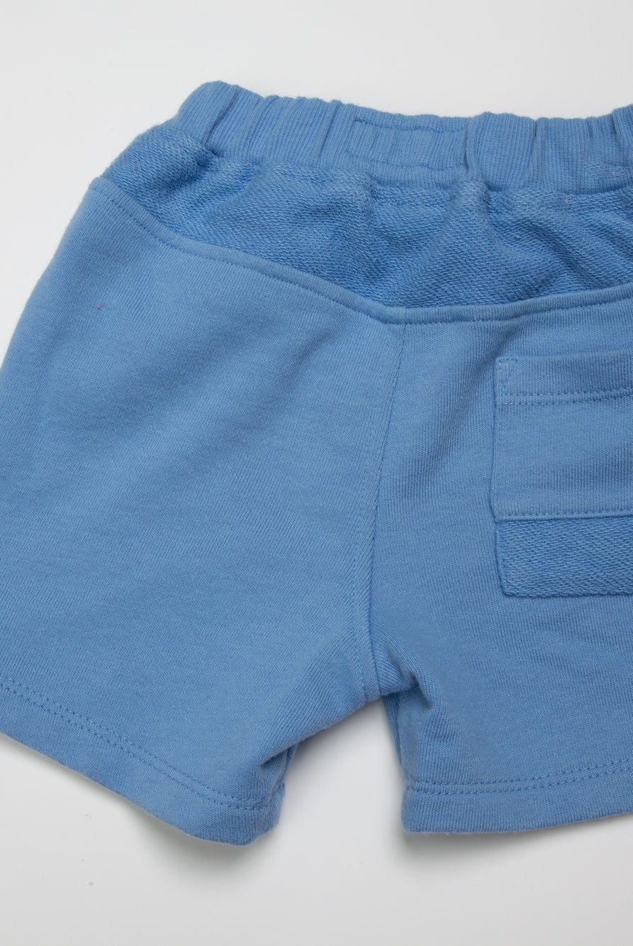 جينجرسنابس شورت ولادي سادة قطن بربطة منقوشة أحمر غامق