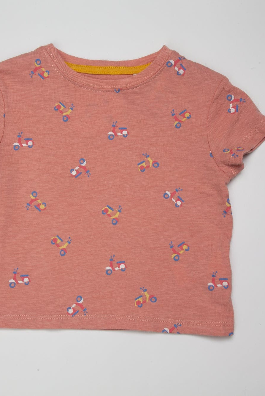 جينجرسنابس تي شيرت ولادي رضع بطبعة دباب أصفر