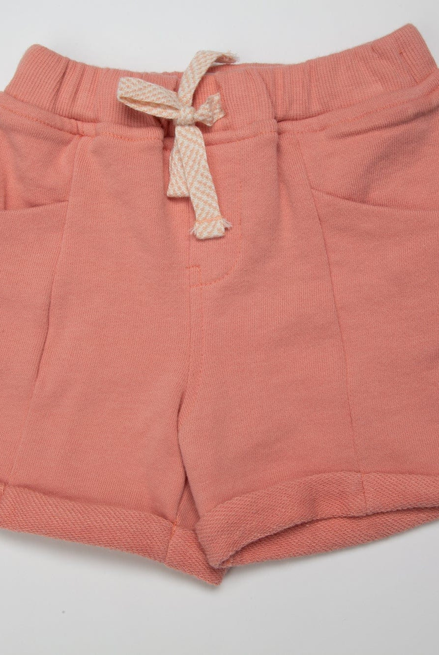 جينجرسنابس شورت ولادي قطن بربطة على الخصر أصفر