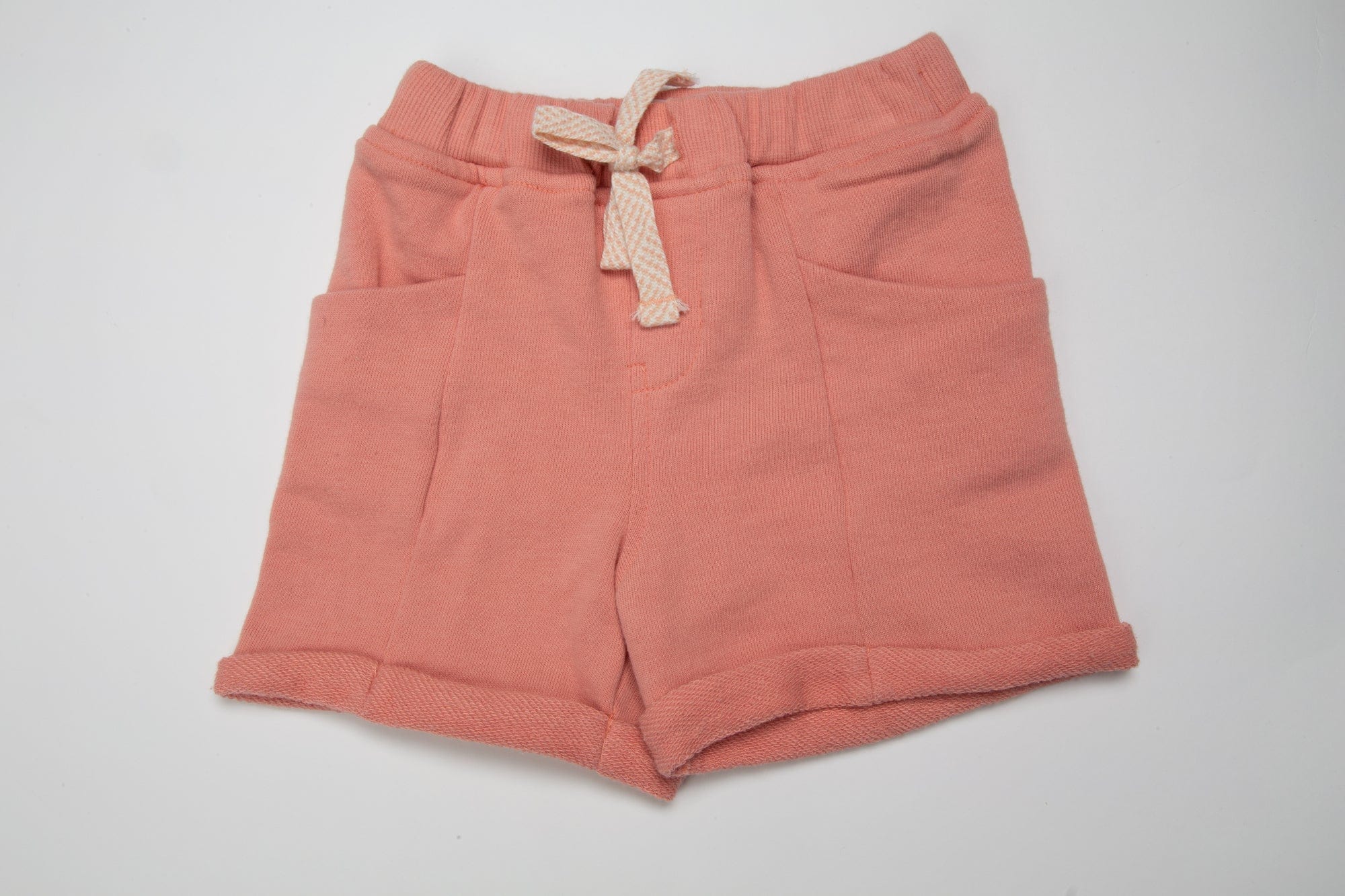 جينجرسنابس شورت ولادي قطن بربطة على الخصر أصفر