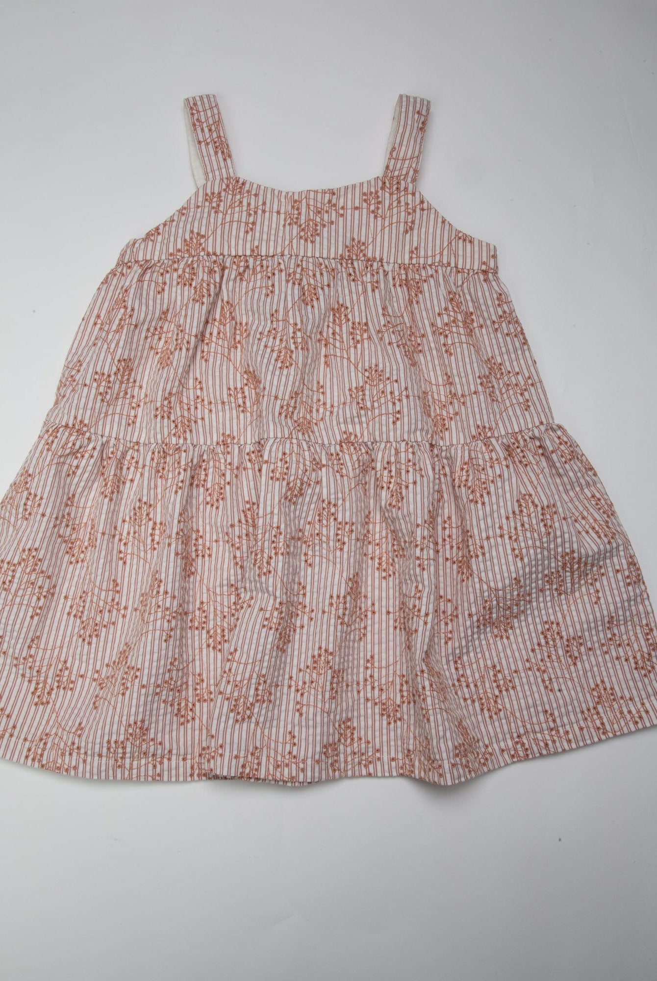 جينجرسنابس فستان مشجر حمالات واسع بناتي بني