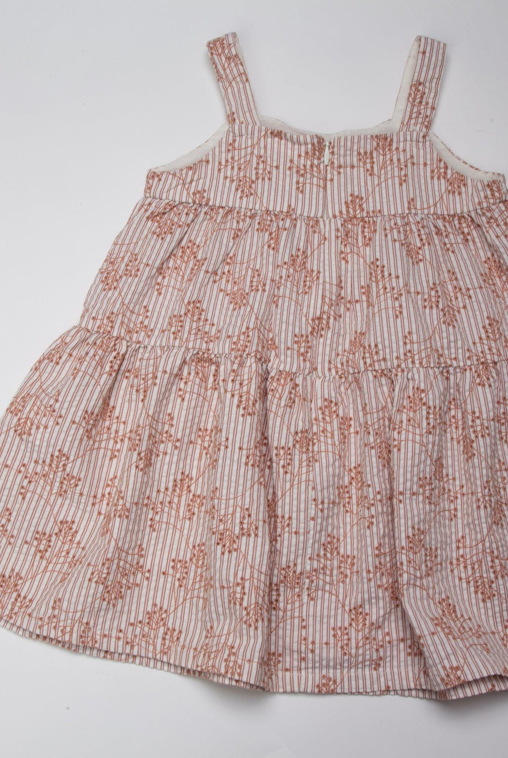 جينجرسنابس فستان مشجر حمالات واسع بناتي بني