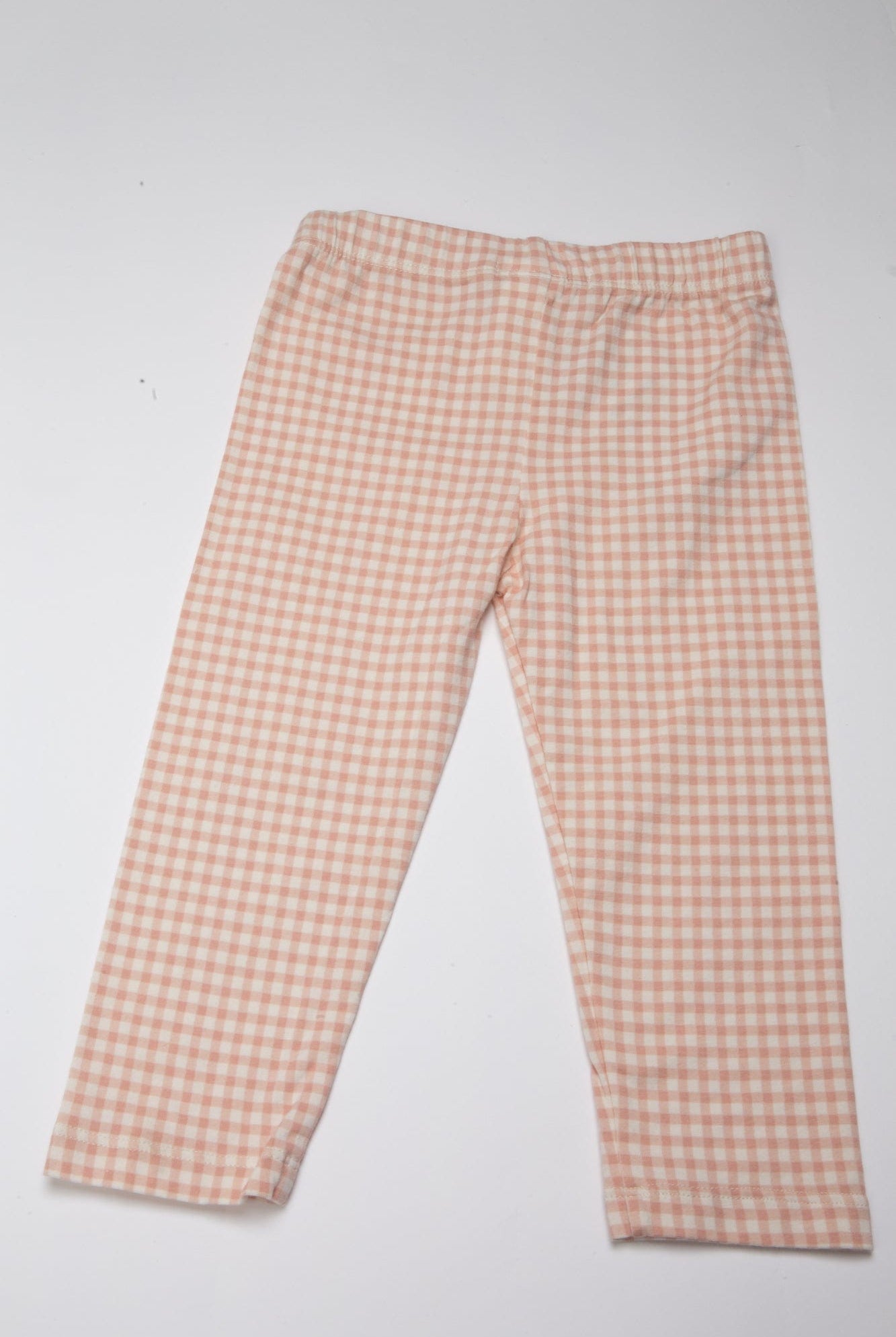 جينجرسنابس بنطلون بناتي على شكل مربعات صغيرة وردي