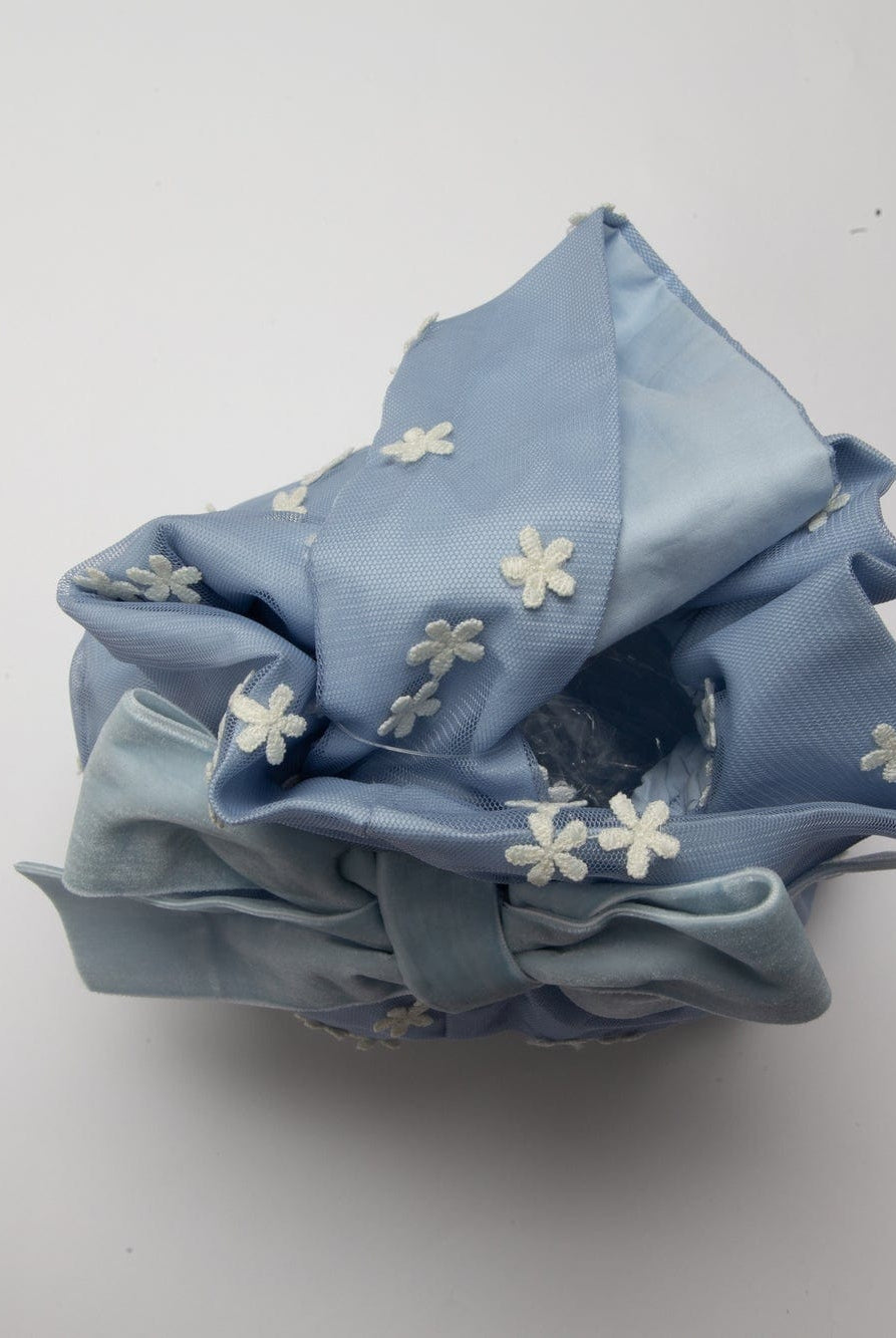 جينجرسنابس حقيبة بناتي يد موردة أزرق