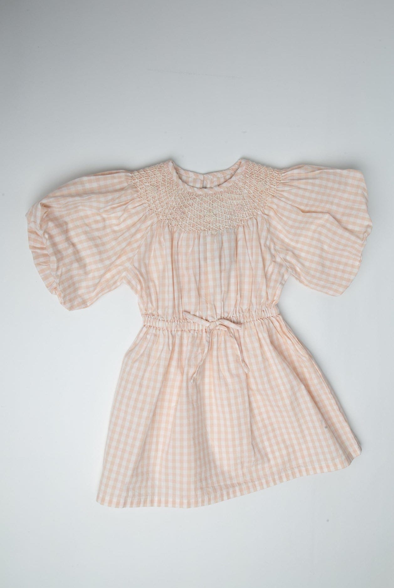 جينجرسنابس فستان مربعات مخصر نص كم بف بناتي متعدد الألوان