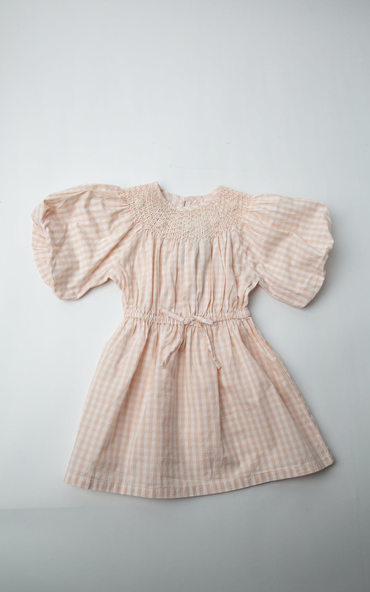 جينجرسنابس فستان مربعات مخصر نص كم بف بناتي متعدد الألوان