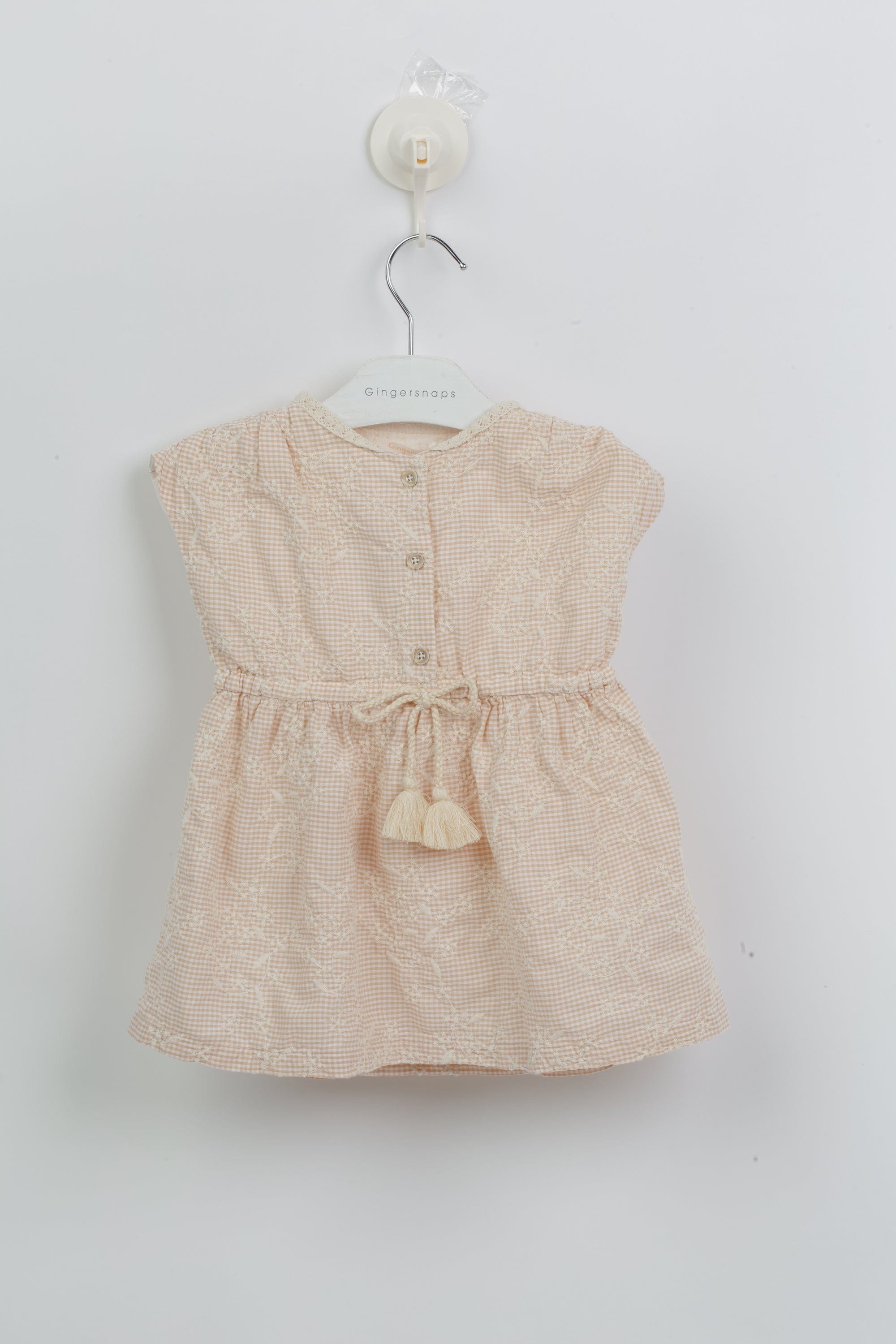 جينجرسنابس فستان أكام مخصر كت رضع بناتي بني