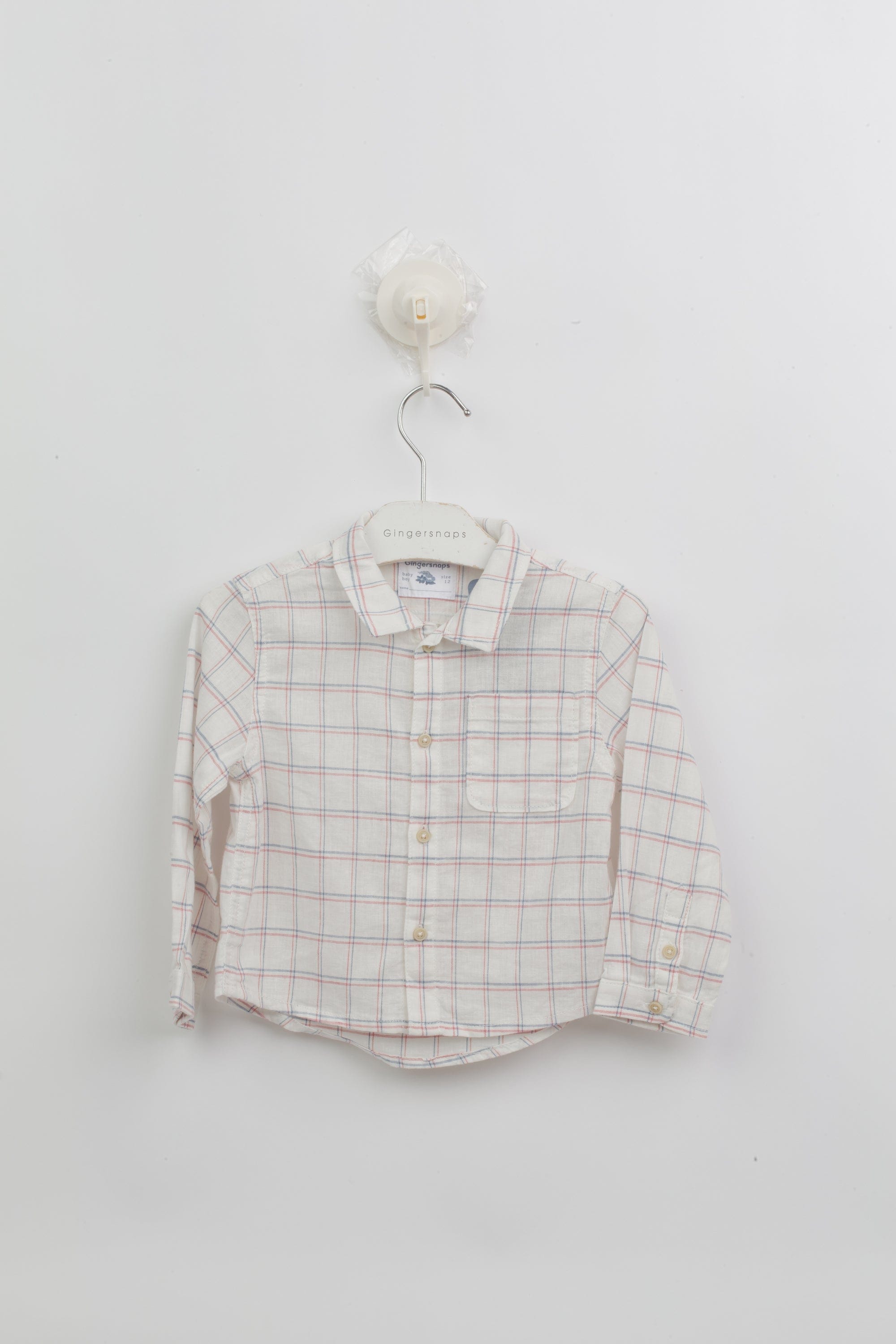 جينجرسنابس قميص بولو منسوج للأولاد مربعات واسعة متعدد الألوان