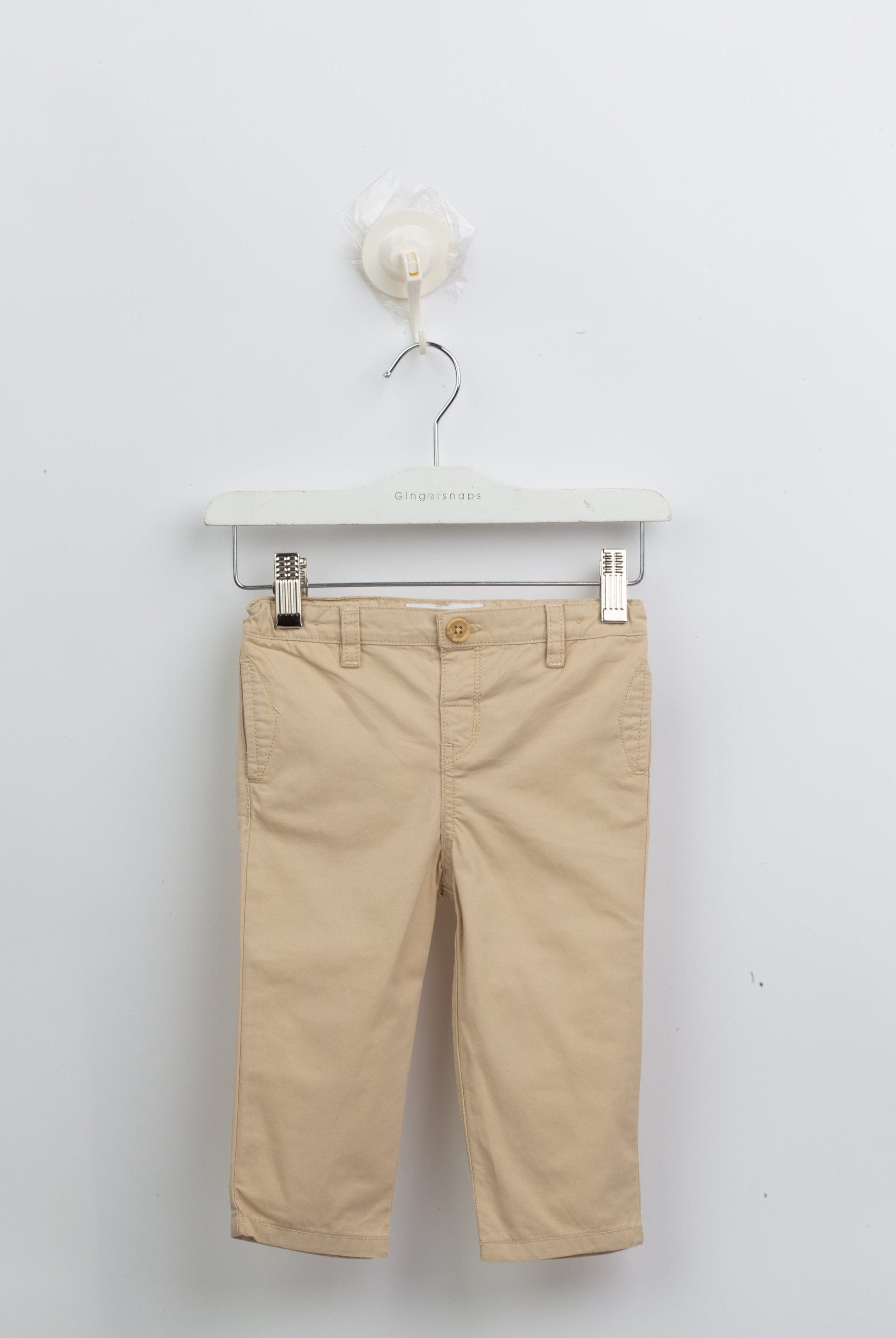 جينجرسنابس بنطلون اطفالي سادة بجيوب أمامية بيج