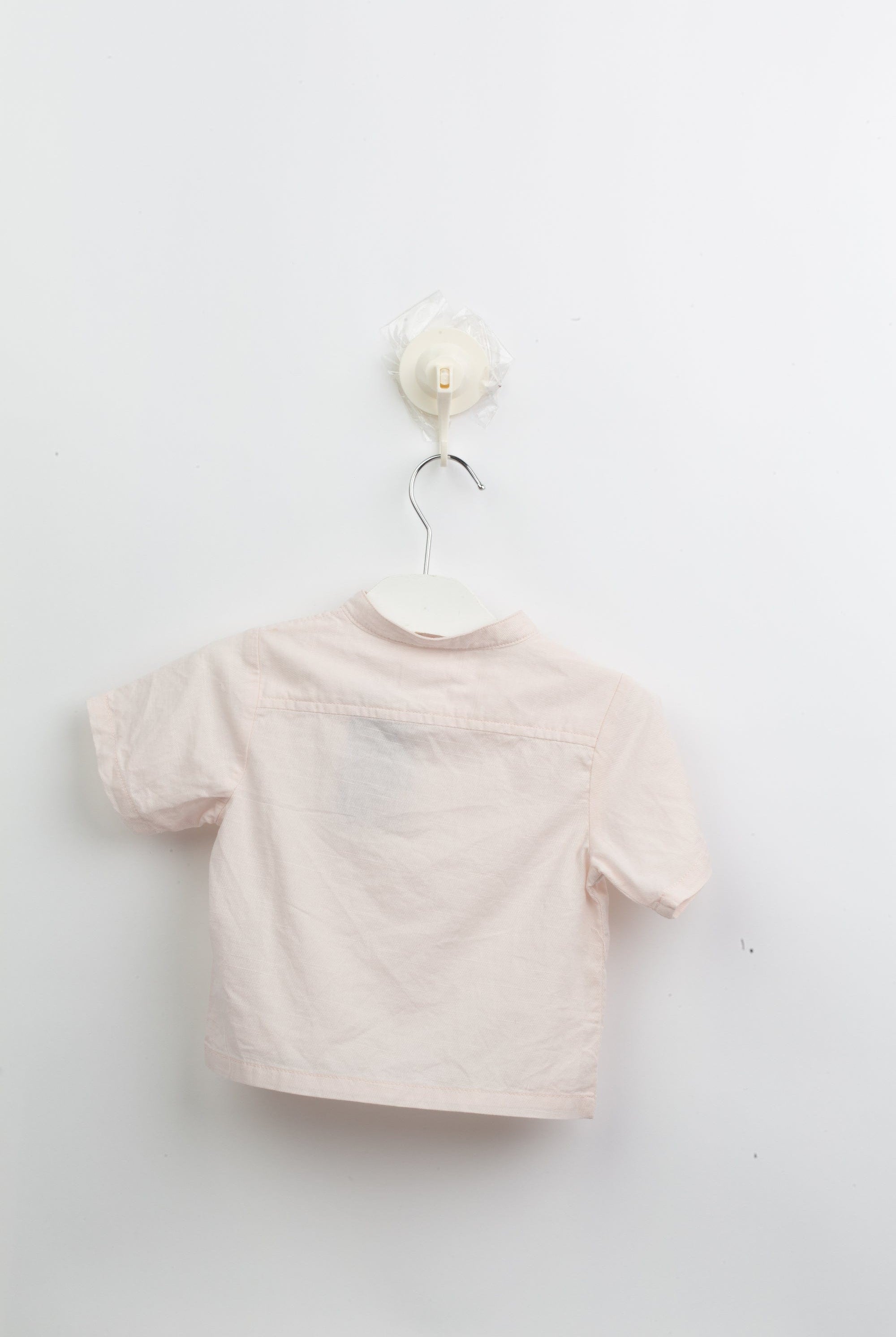 جينجرسنابس قميص رضع ولادي عباية سادة بدون ياقة وردي