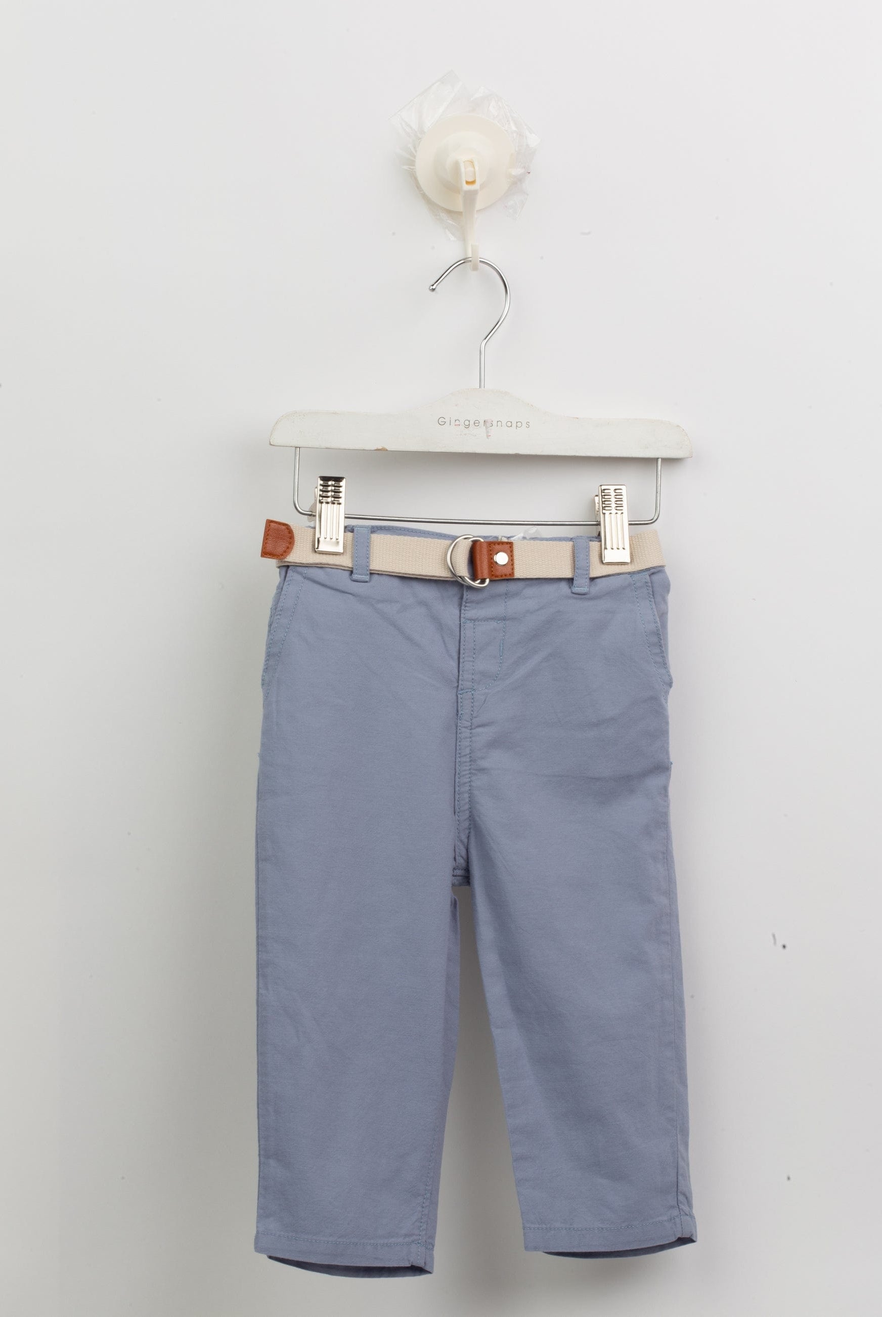 جينجرسنابس بنطلون اطفال رضع ولادي تشينو سادة بجيوب أزرق