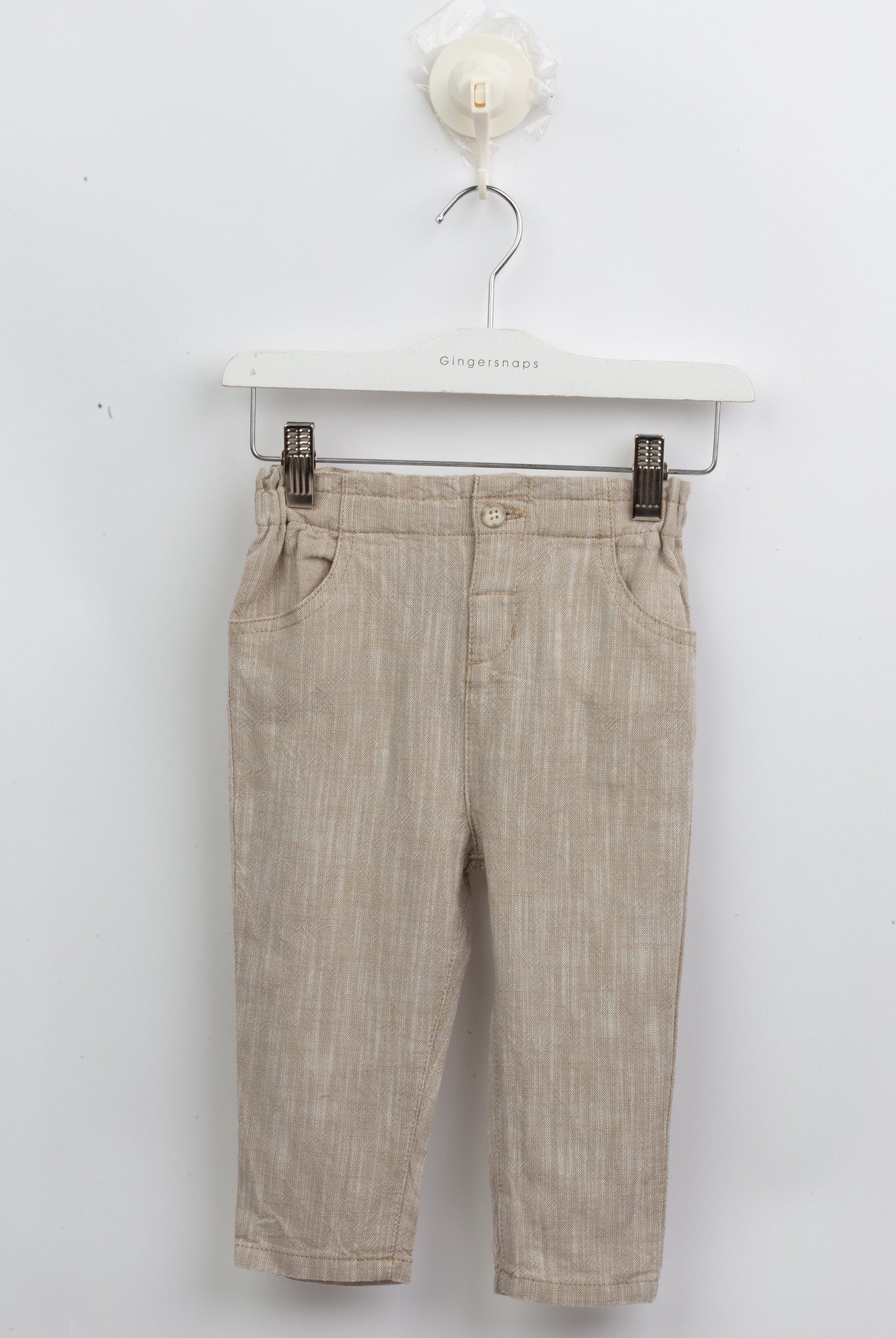 جينجرسنابس بنطلون أطفالي قماش بخصر مطاطي بني