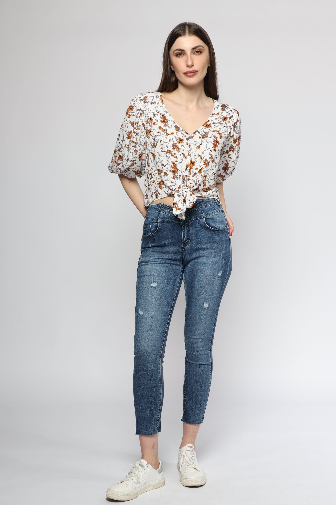 ميكا بلوزة مشجرة 3/4 كم بف