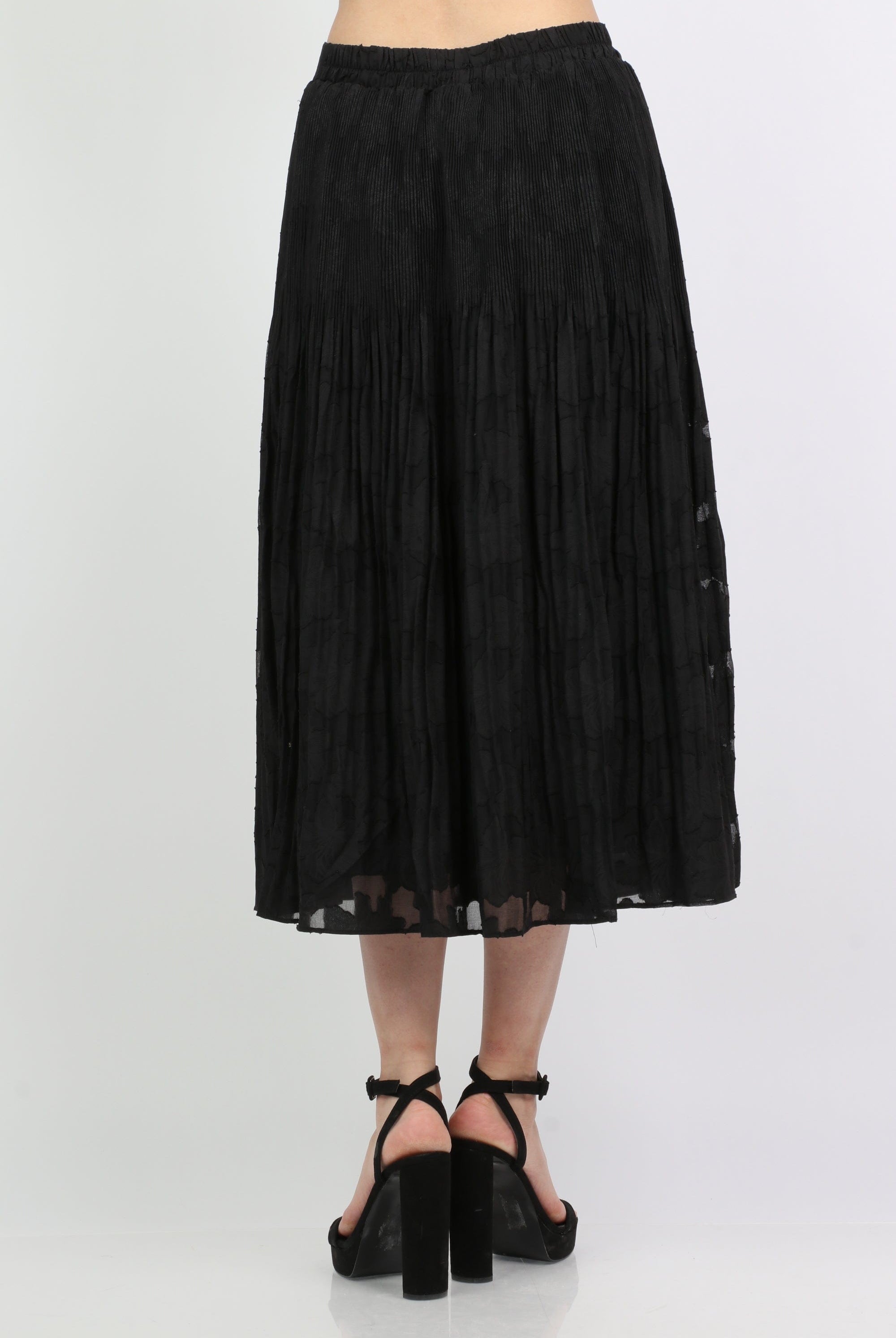 ميكا تنورة ميدي سواريه منقوشة واسعة نسائي