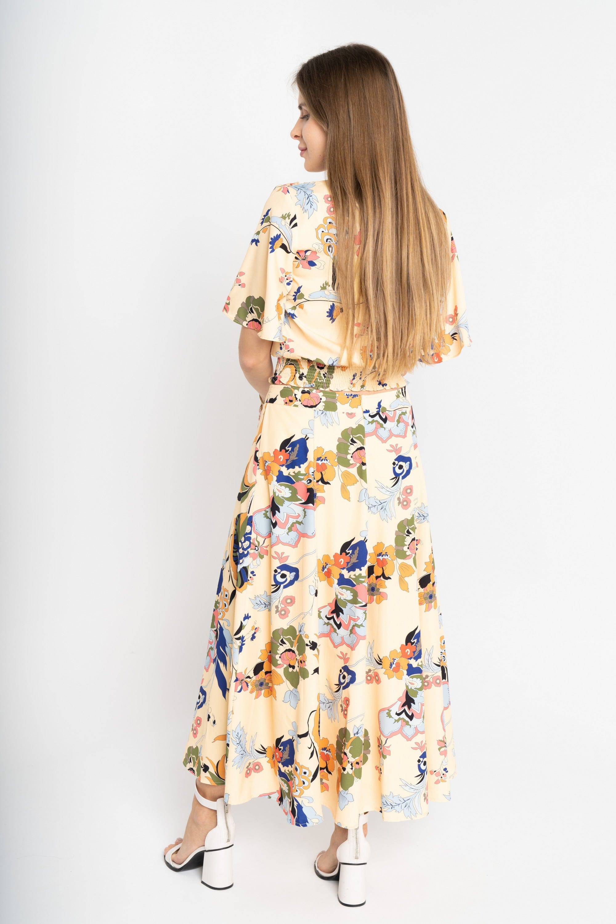 ميكا تنورة ميدي مشجر نسائية