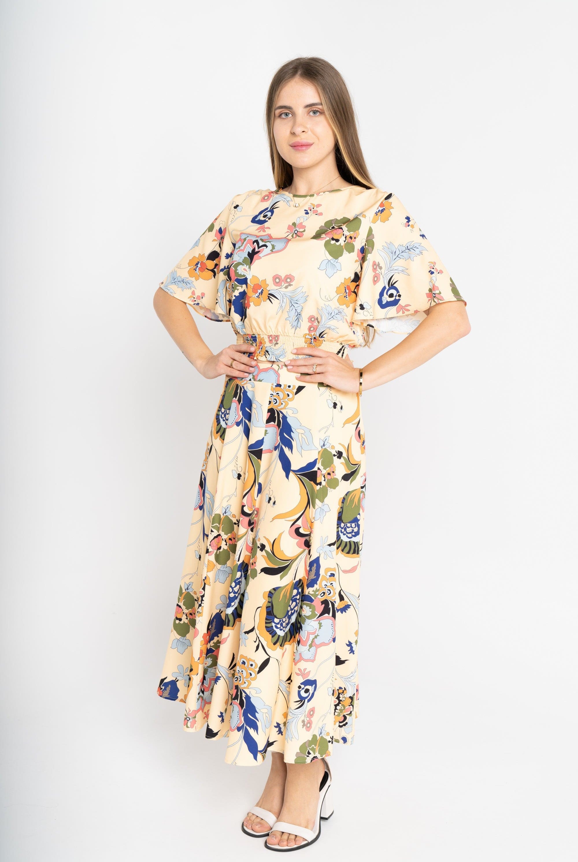 ميكا تنورة ميدي مشجر نسائية