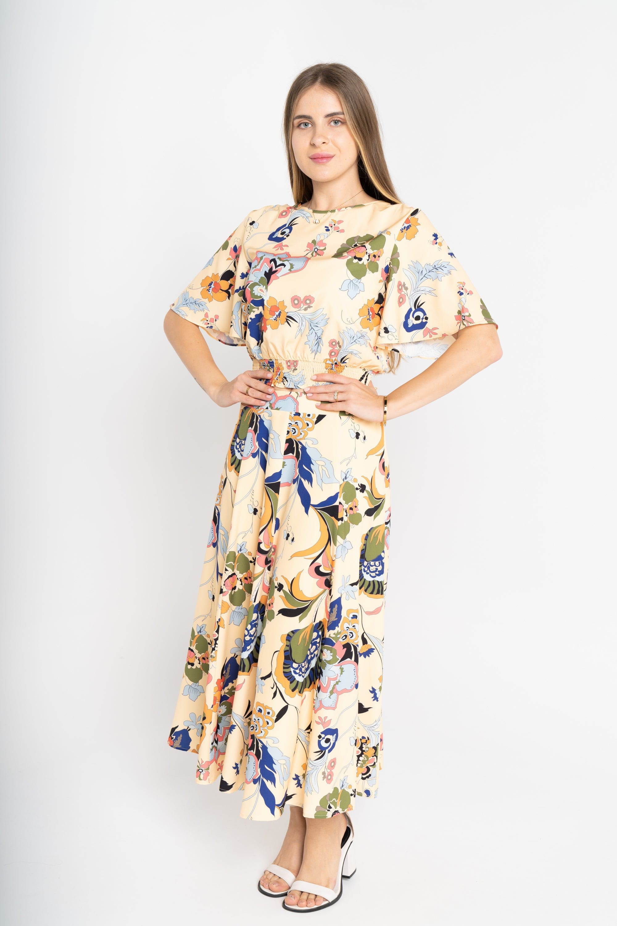 ميكا تنورة ميدي مشجر نسائية