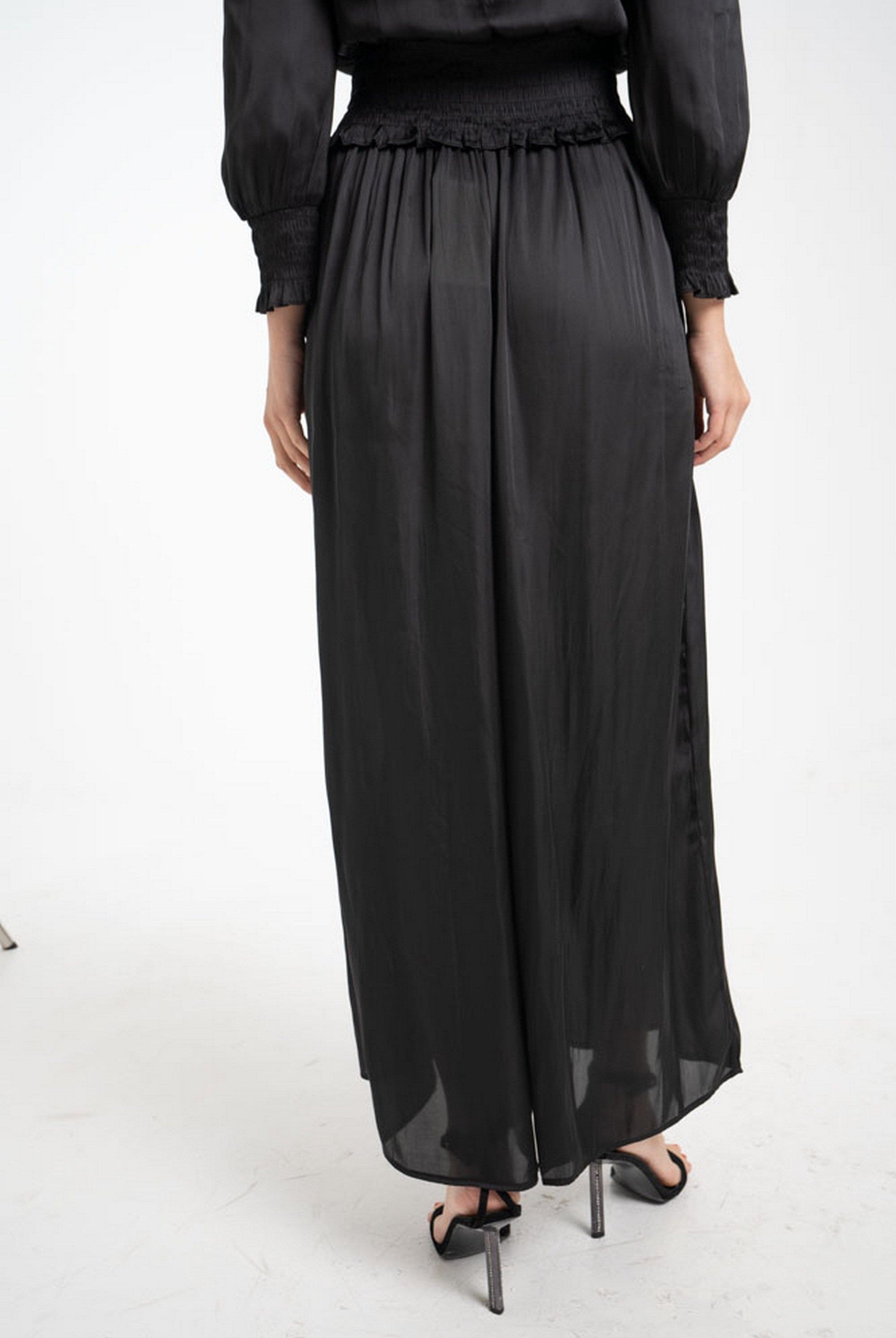 ميكا بنطلون طويل واسع سادة نسائي