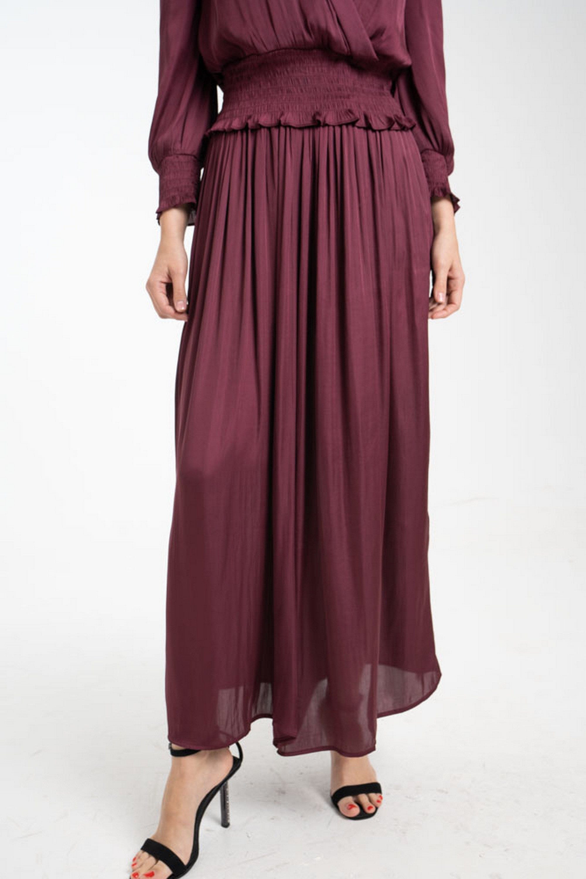 ميكا بنطلون طويل واسع سادة نسائي