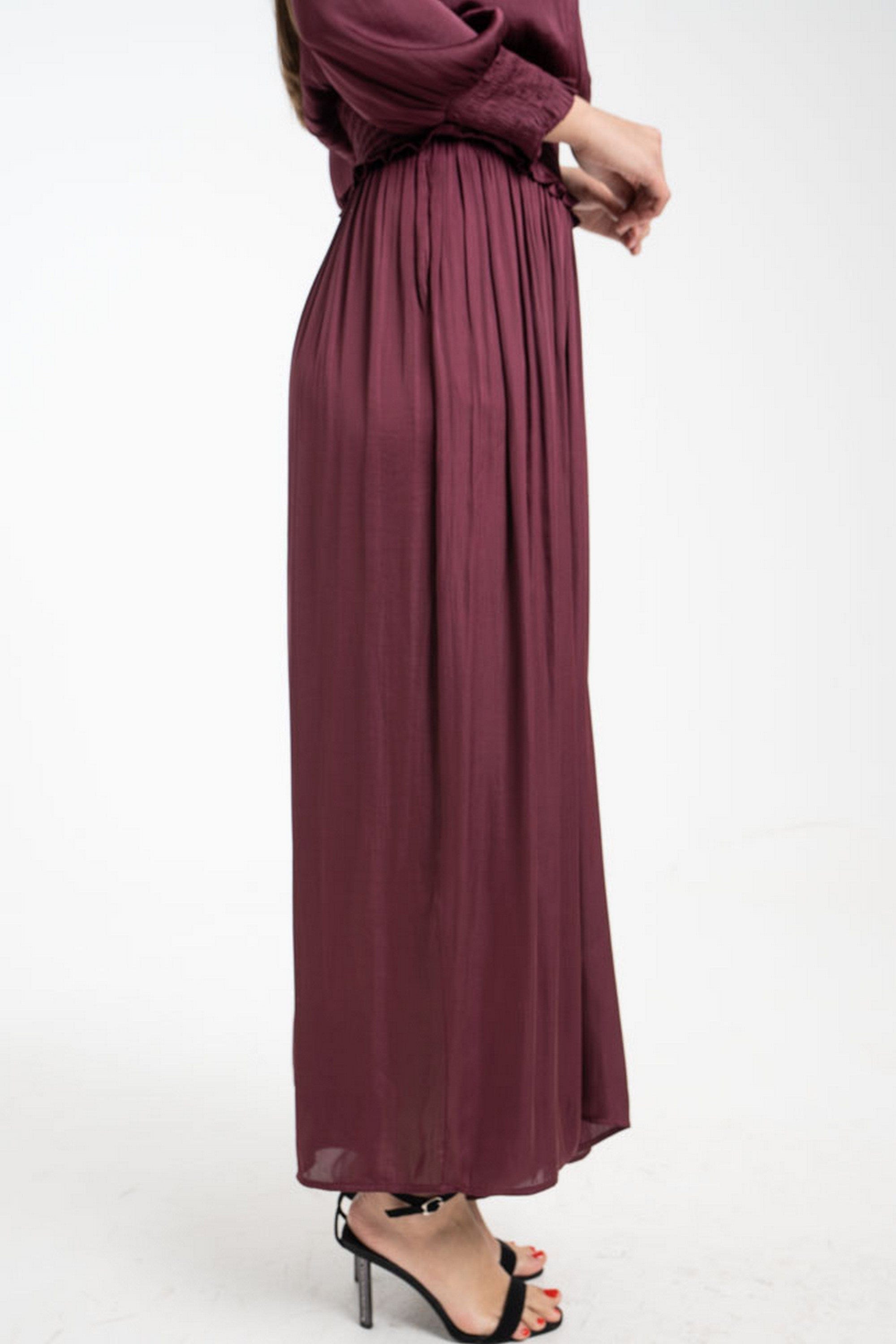 ميكا بنطلون طويل واسع سادة نسائي