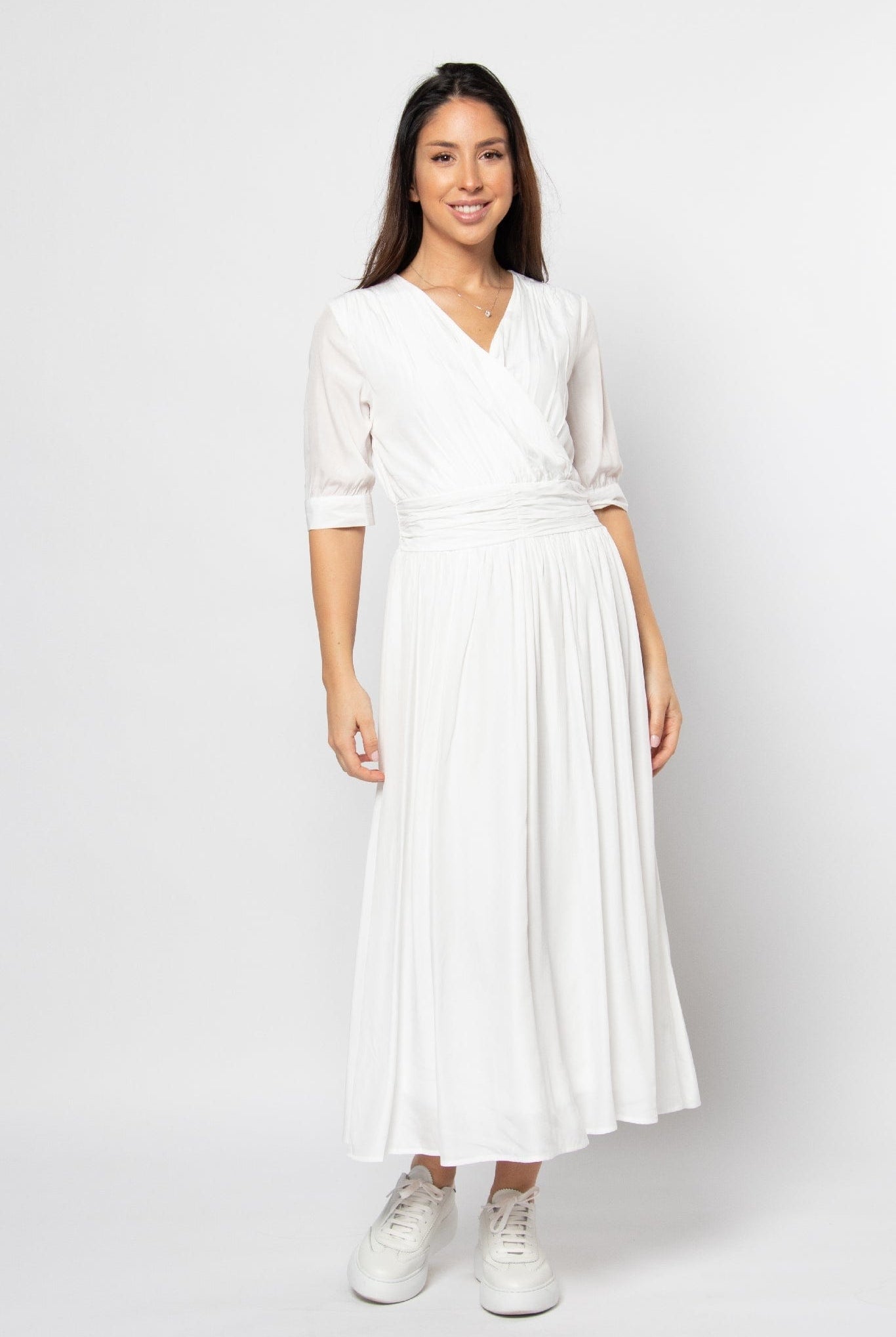 ميكا فستان ميدي كروازيه مخصر كم قصير