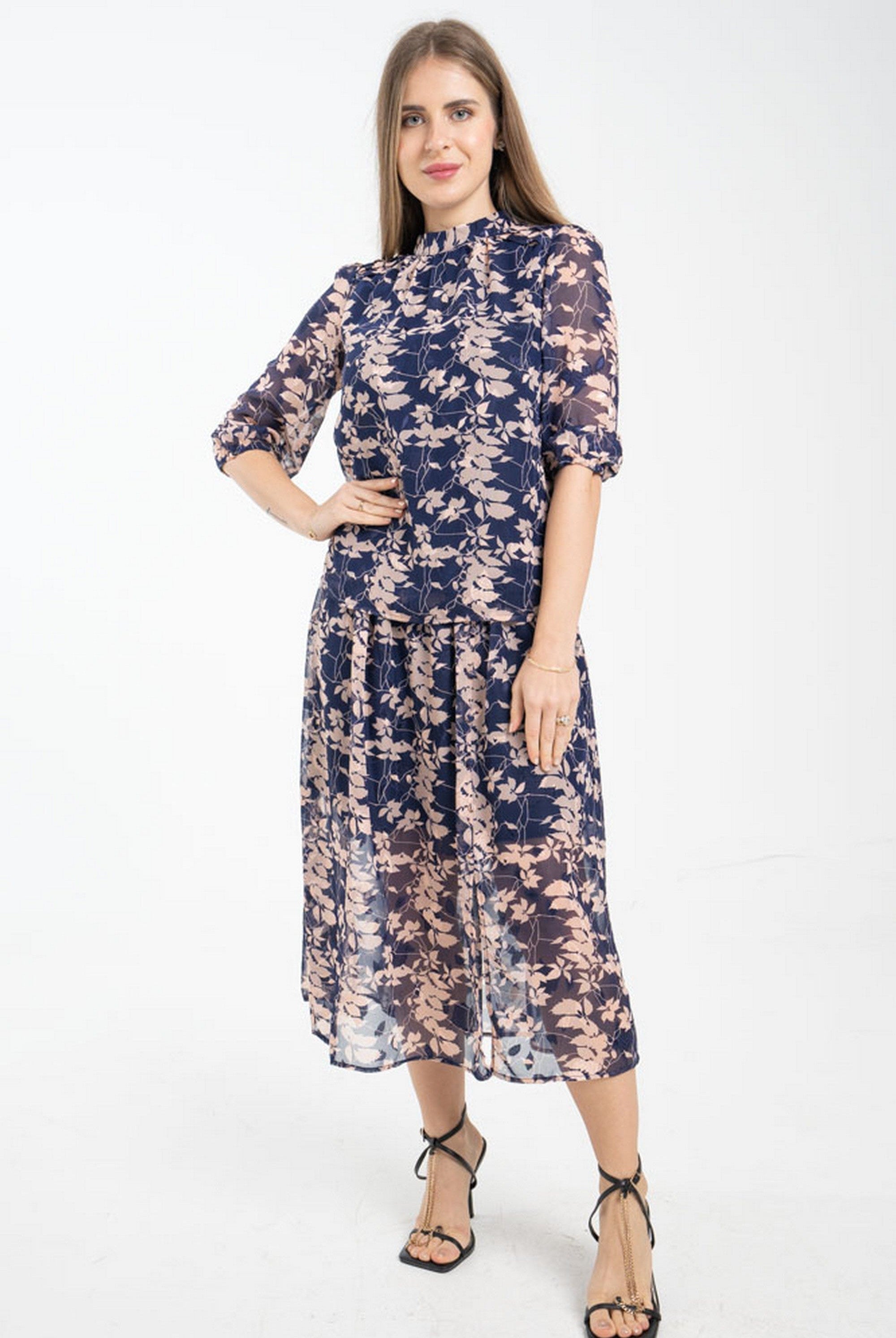 ميكا توب مشجر 3/4 كم بف نسائي