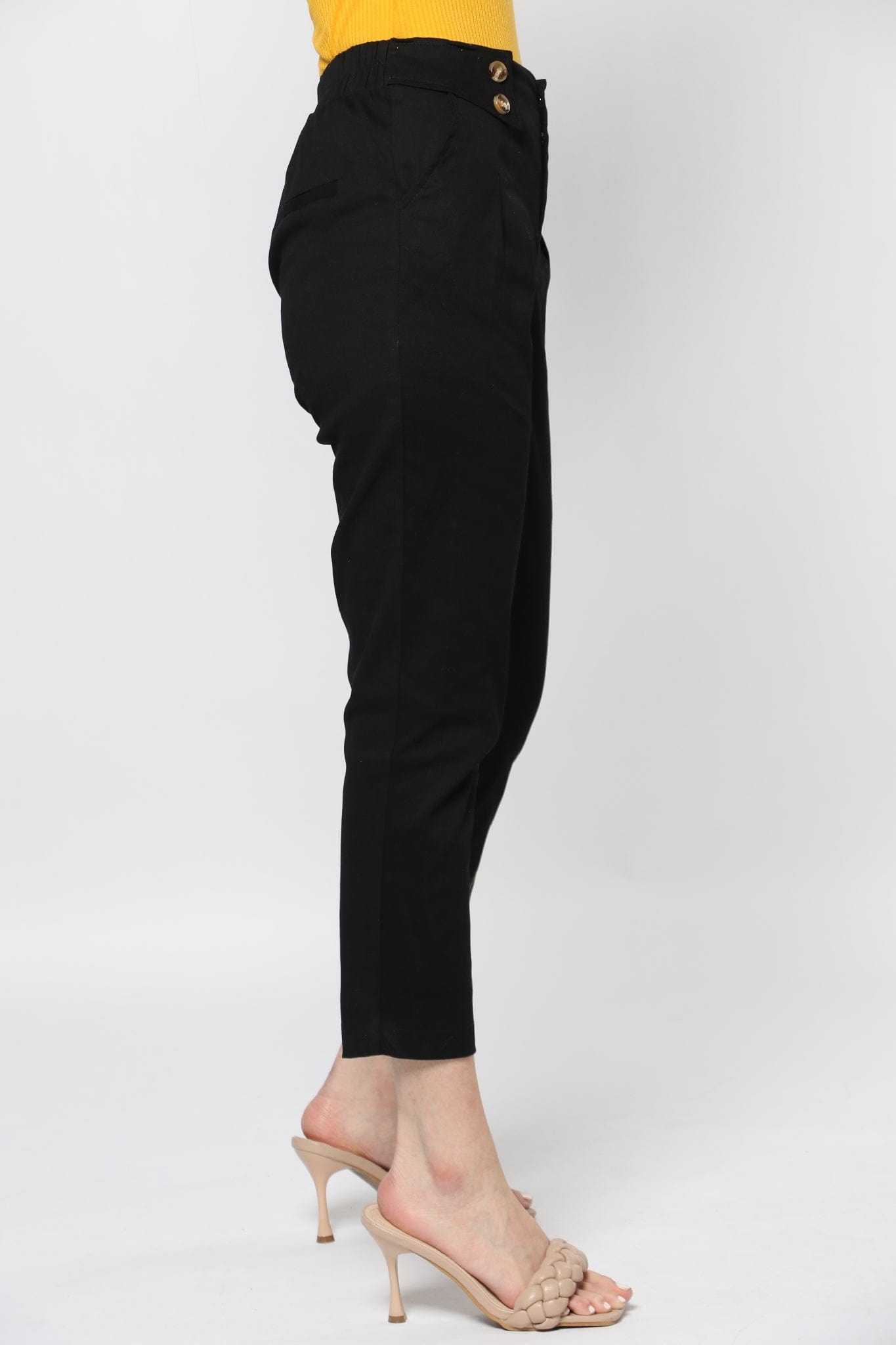 ميكا بنطلون رسمي خصر مرتفع طويل نسائي